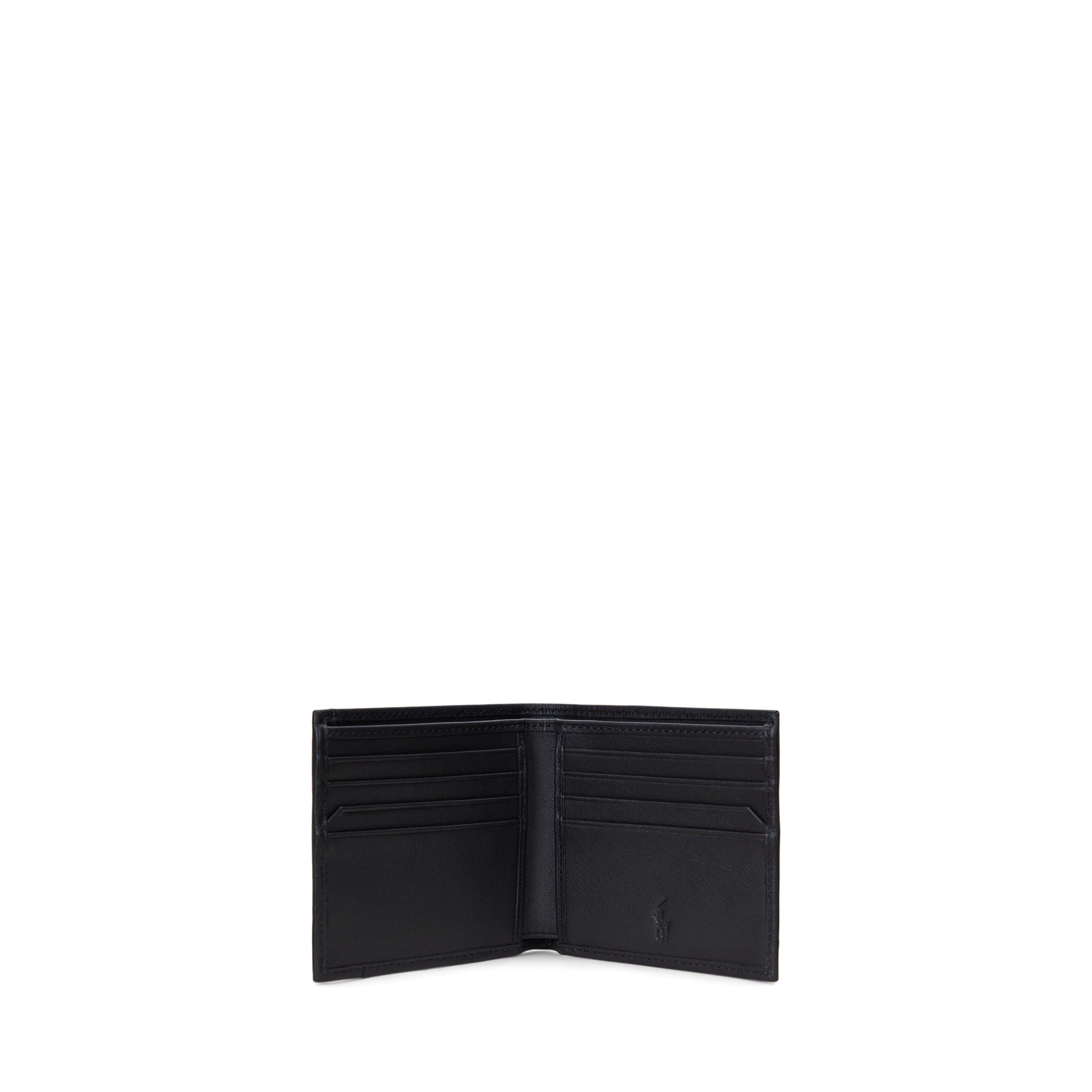 Black - Polo Ralph Lauren - Men's Smooth Leather Billfold Wallet - 3