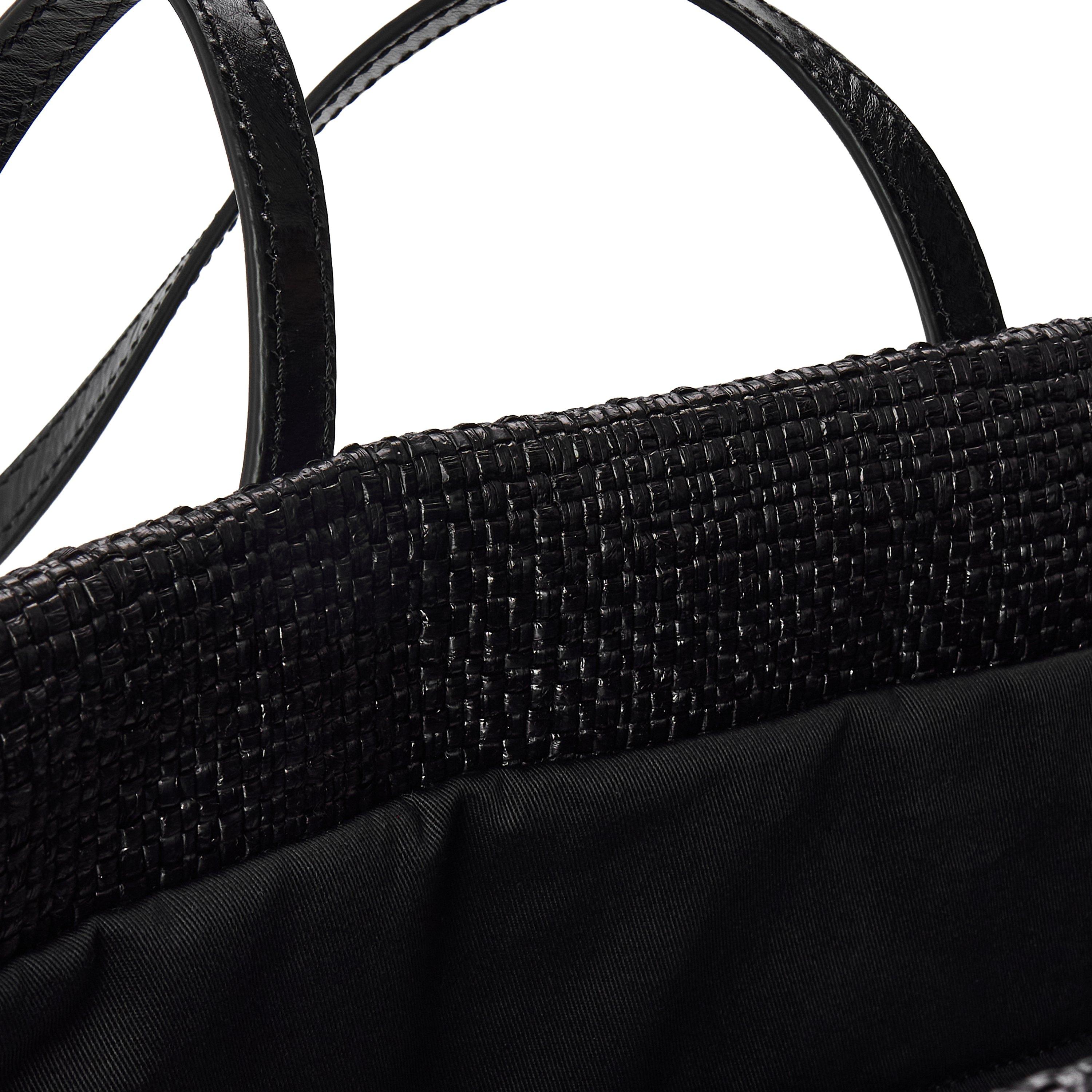 Black - Balmain - Balmain Raffia Tote Ld54 - 3