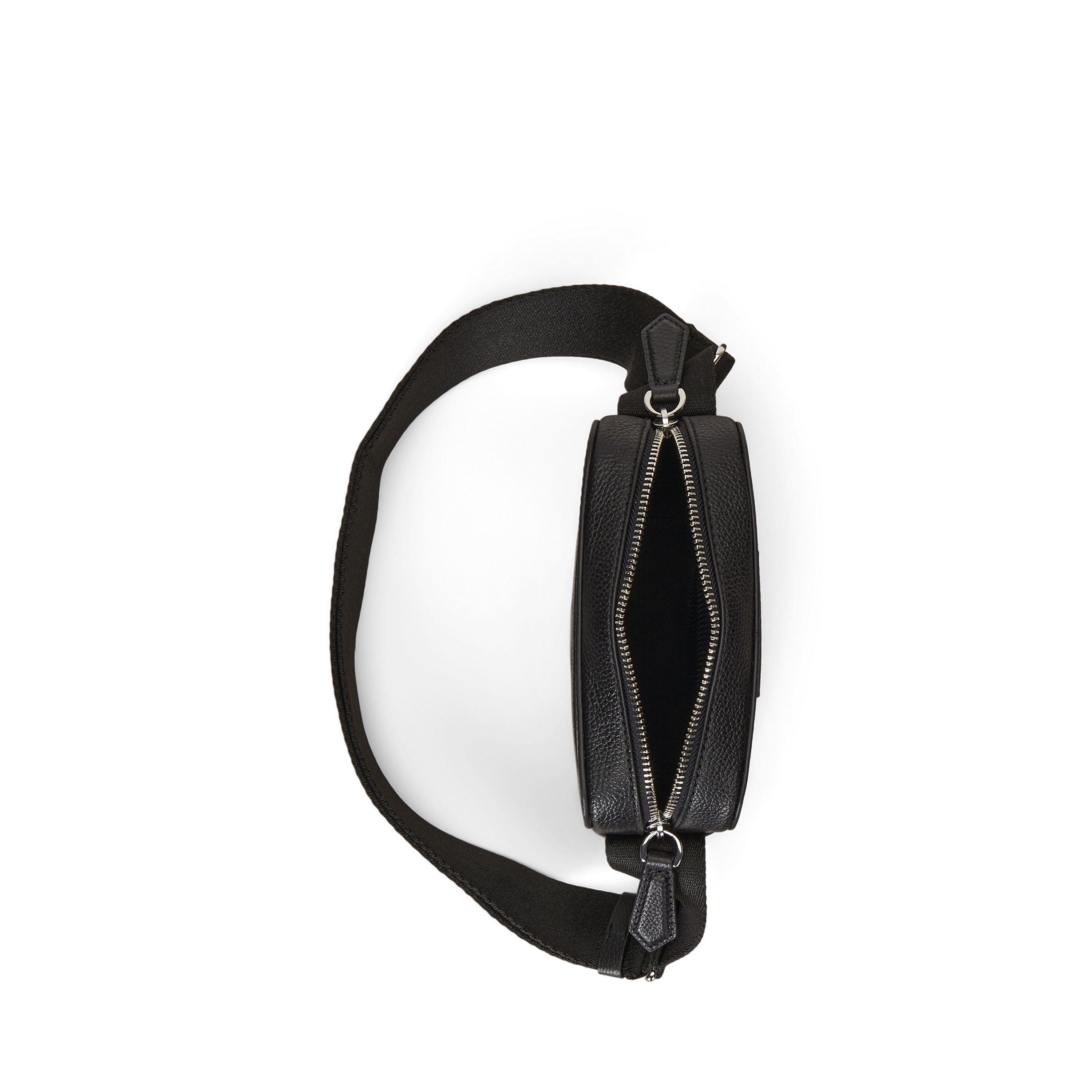 Black - Polo Ralph Lauren - Pebble Leather Cross Body Bag - 4