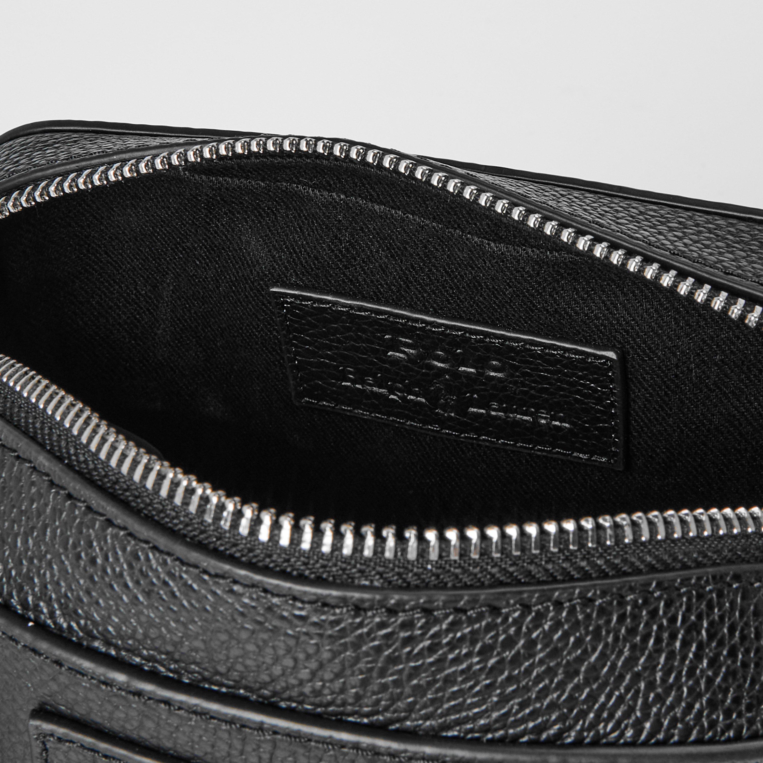 Black - Polo Ralph Lauren - Men's Pebble Leather Cross Body Bag - 5