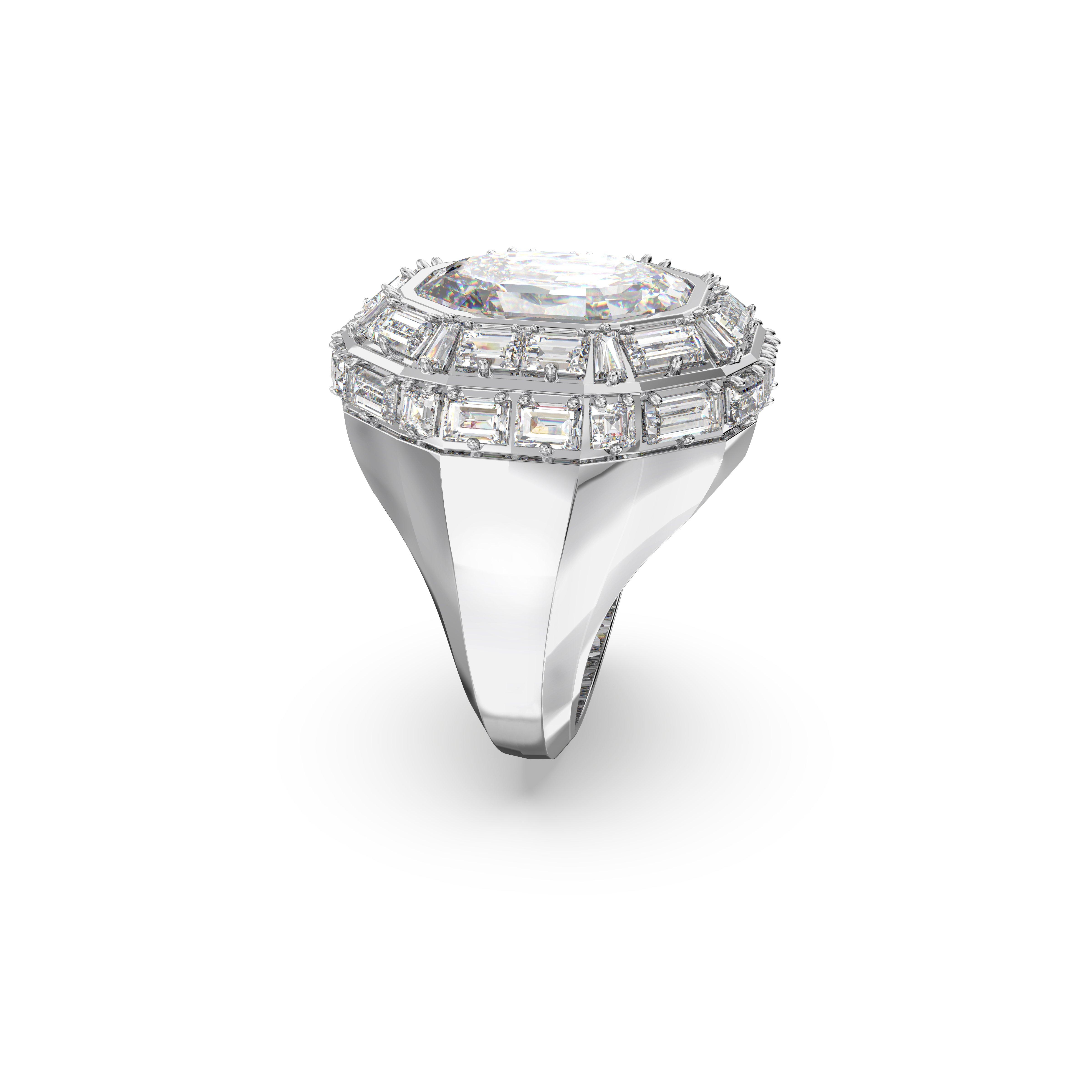 Rodijum - Swarovski - Women's Mesmera Band Ring - 4