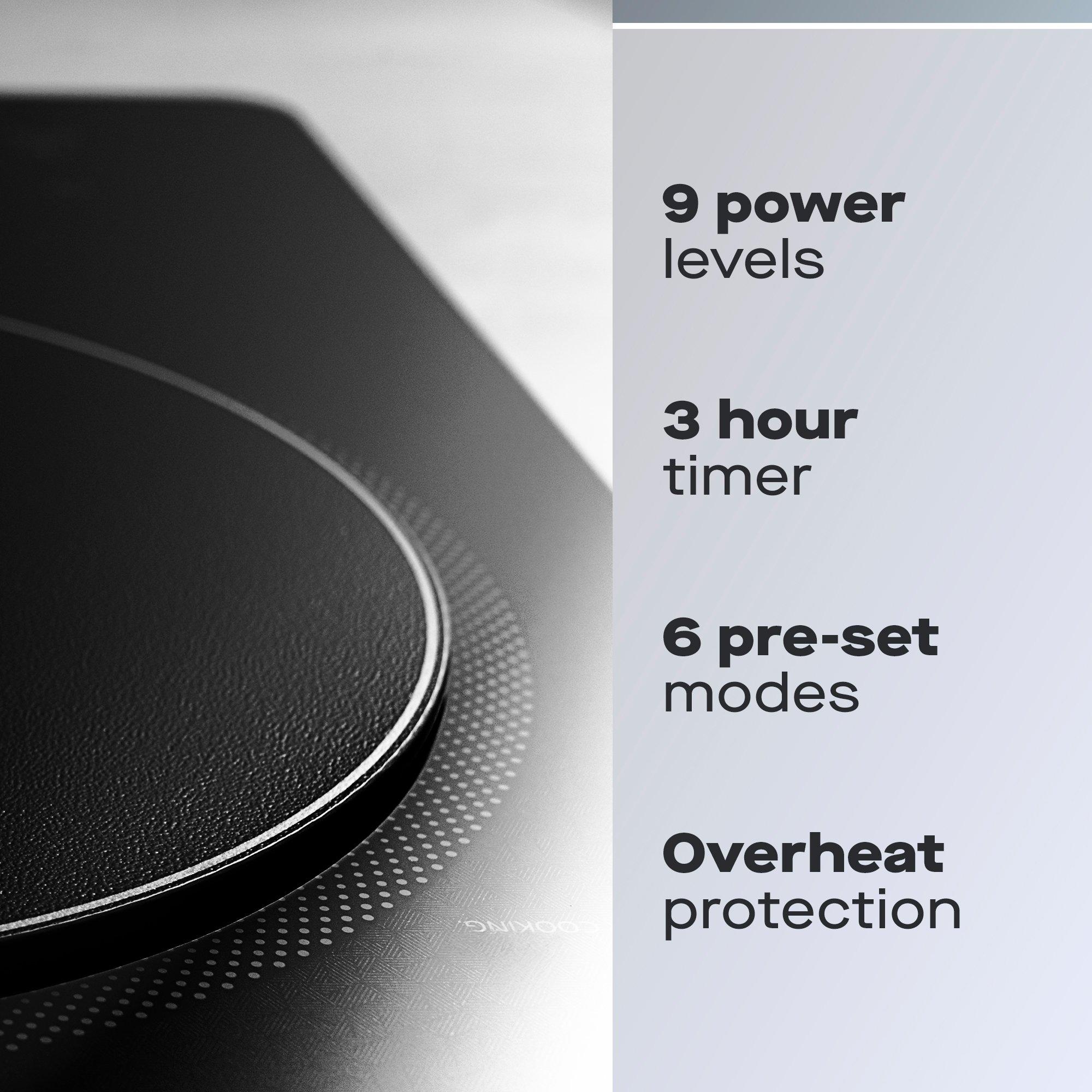 Black - Daewoo Electricals - 2200W Single Induction Hob - 2