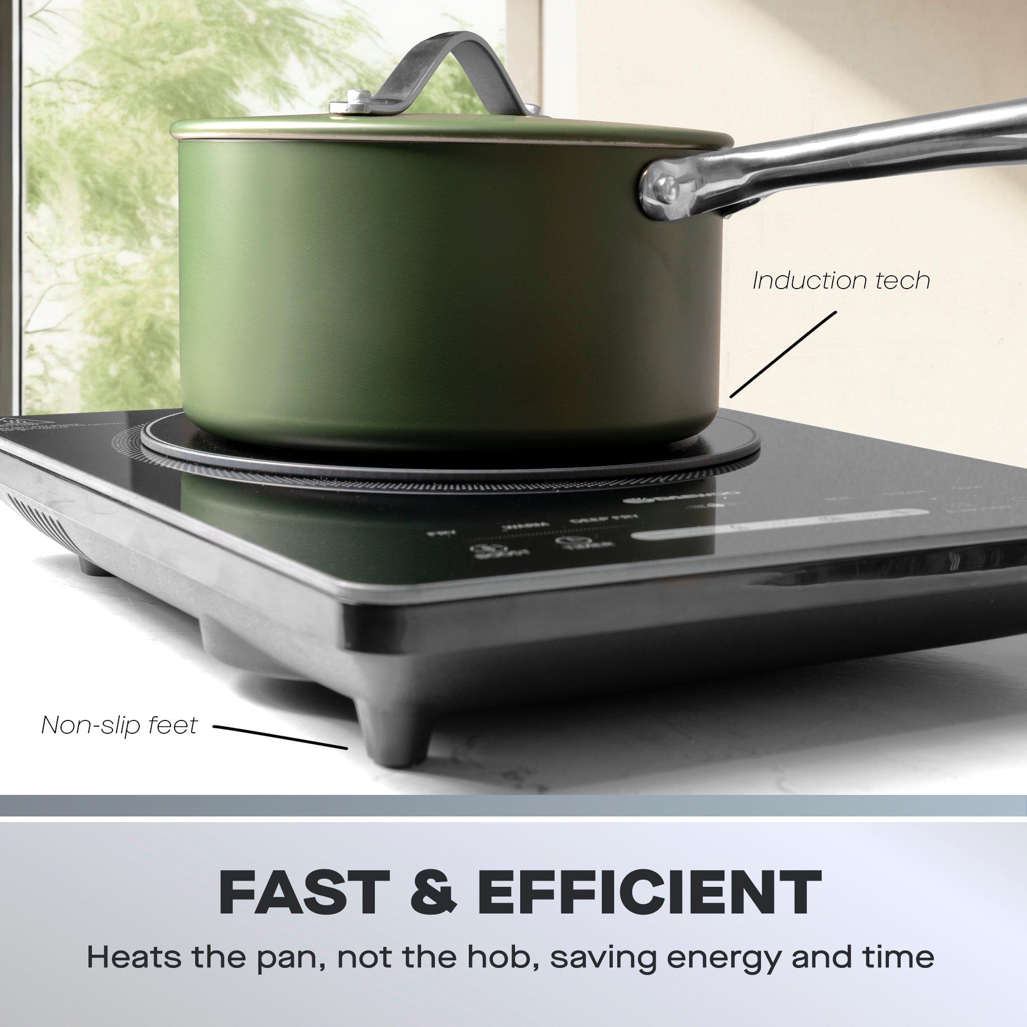 Black - Daewoo Electricals - 2200W Single Induction Hob - 3