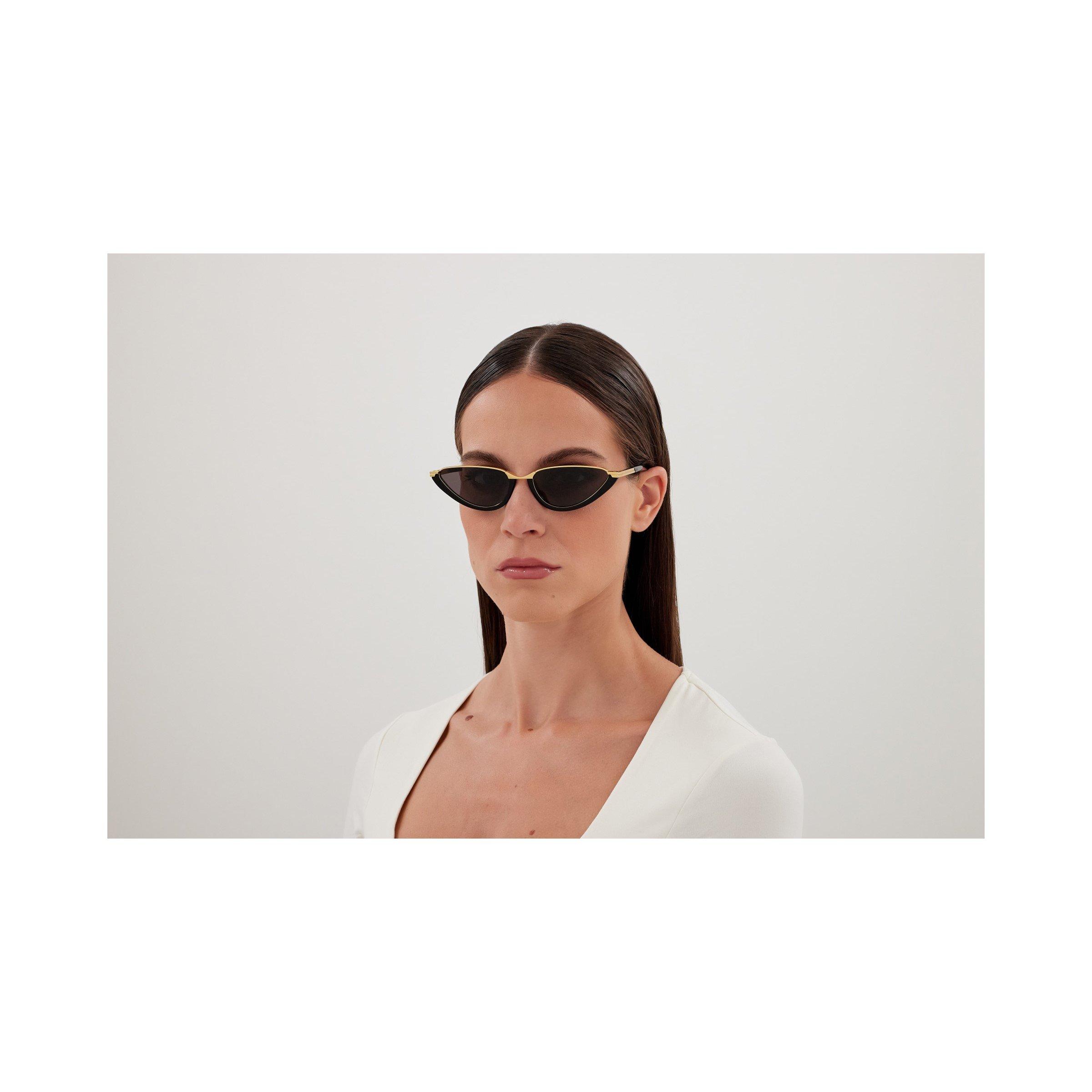 Black/Grey - Bottega Veneta - Cat Eye Sunglasses - 2