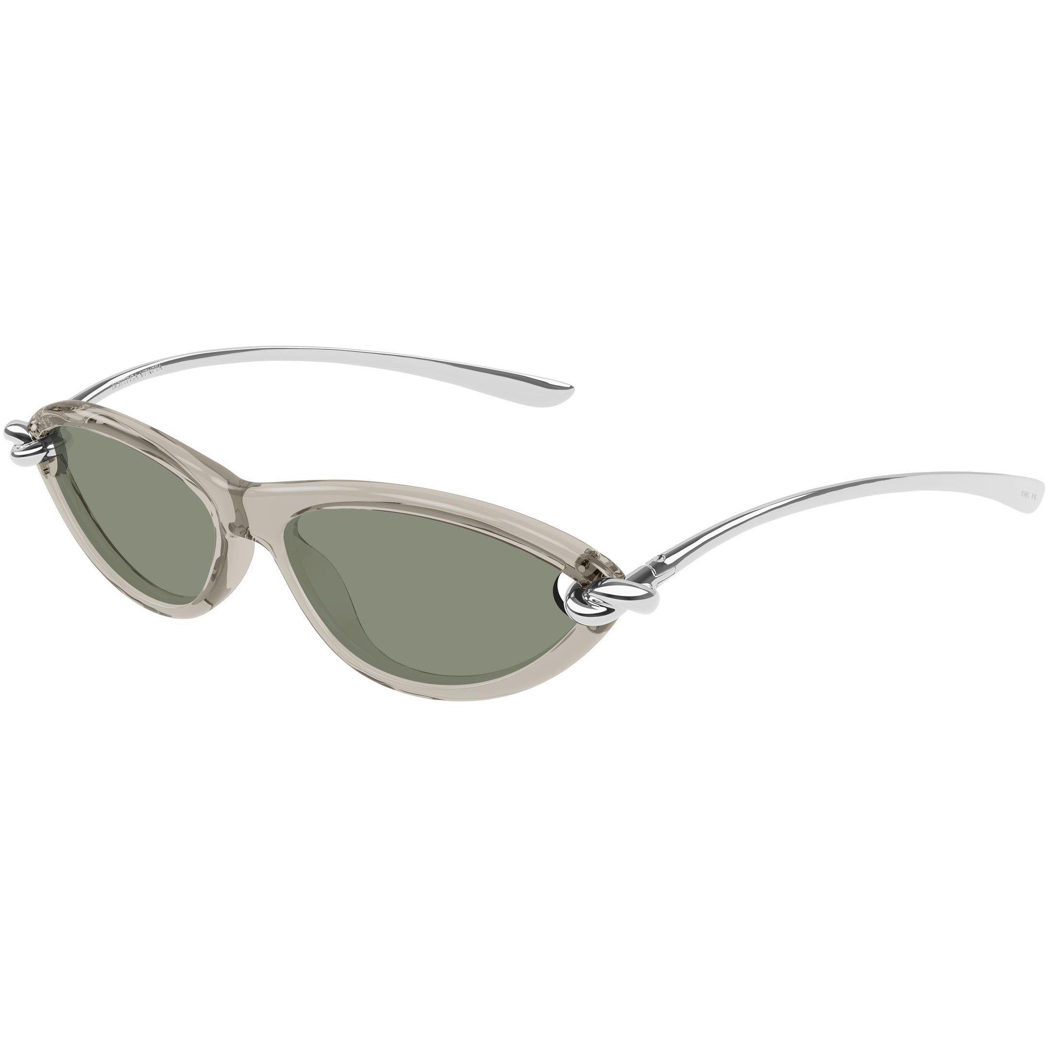 Bottega Veneta Bottega Veneta Womens BV1390S Cat Eye Sunglasses - Beige/Silver