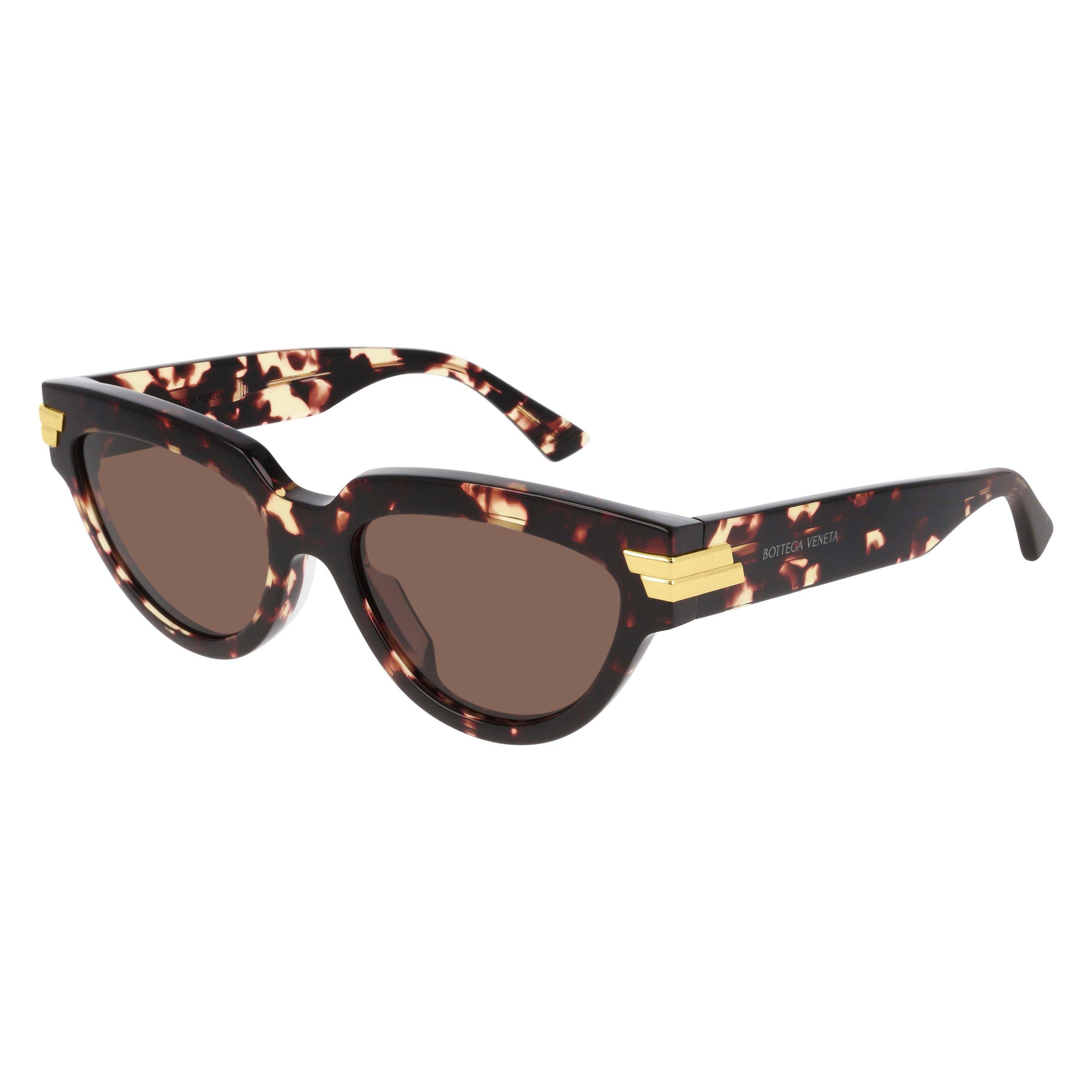 Bottega Veneta Cats Eye Sunglasses - Havana/Brown