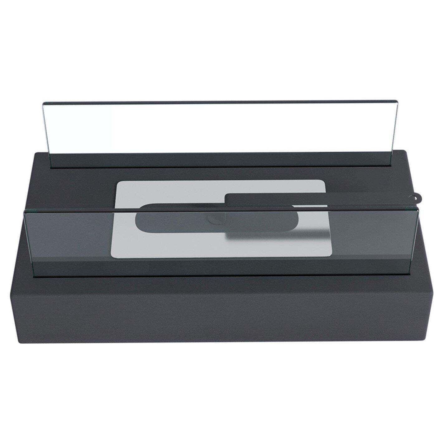 Black - Kabinet UK - Tabletop Bio Ethanol Fireplace - 3