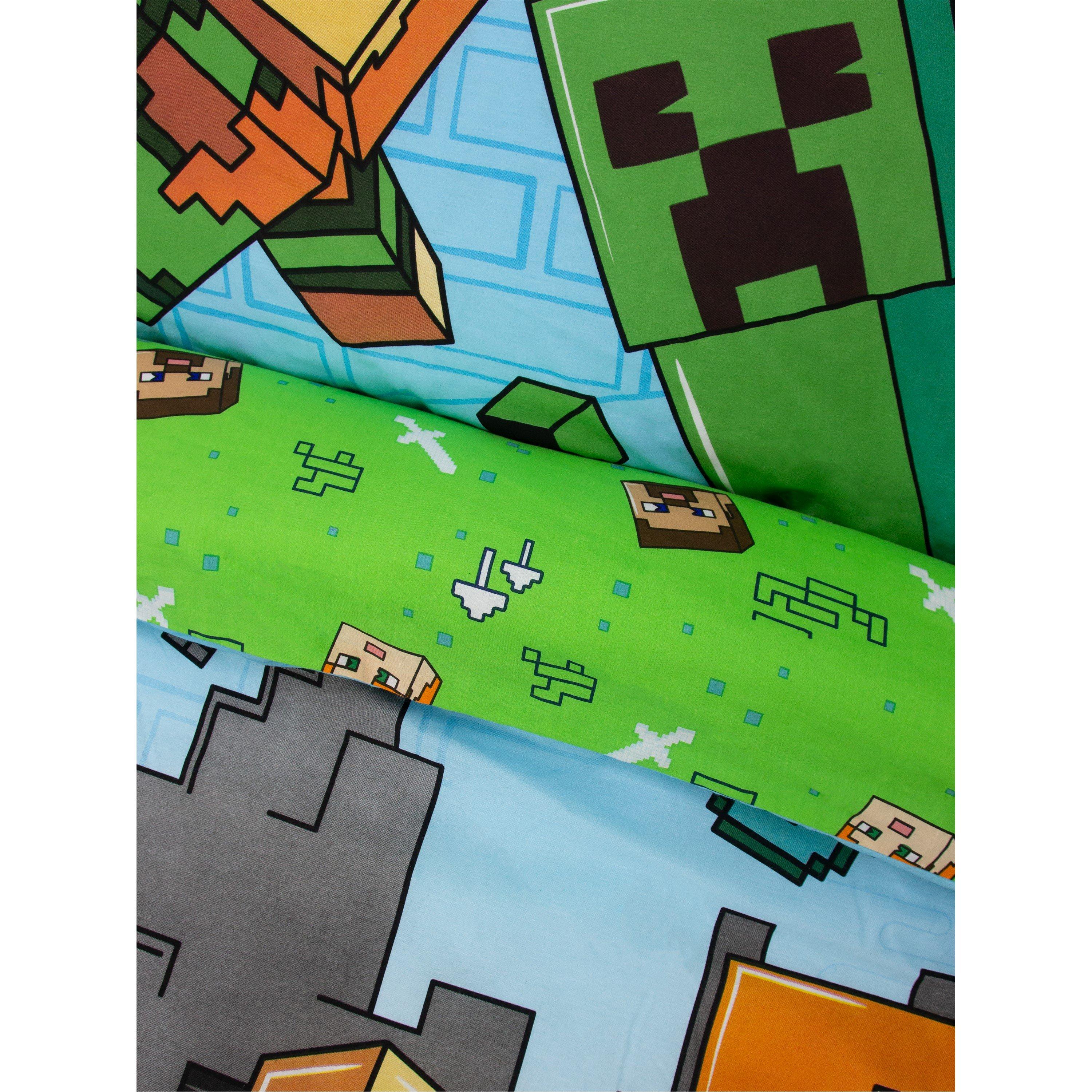 Multicolour - Minecraft - Minecraft Levels Single Panel Duvet - 6