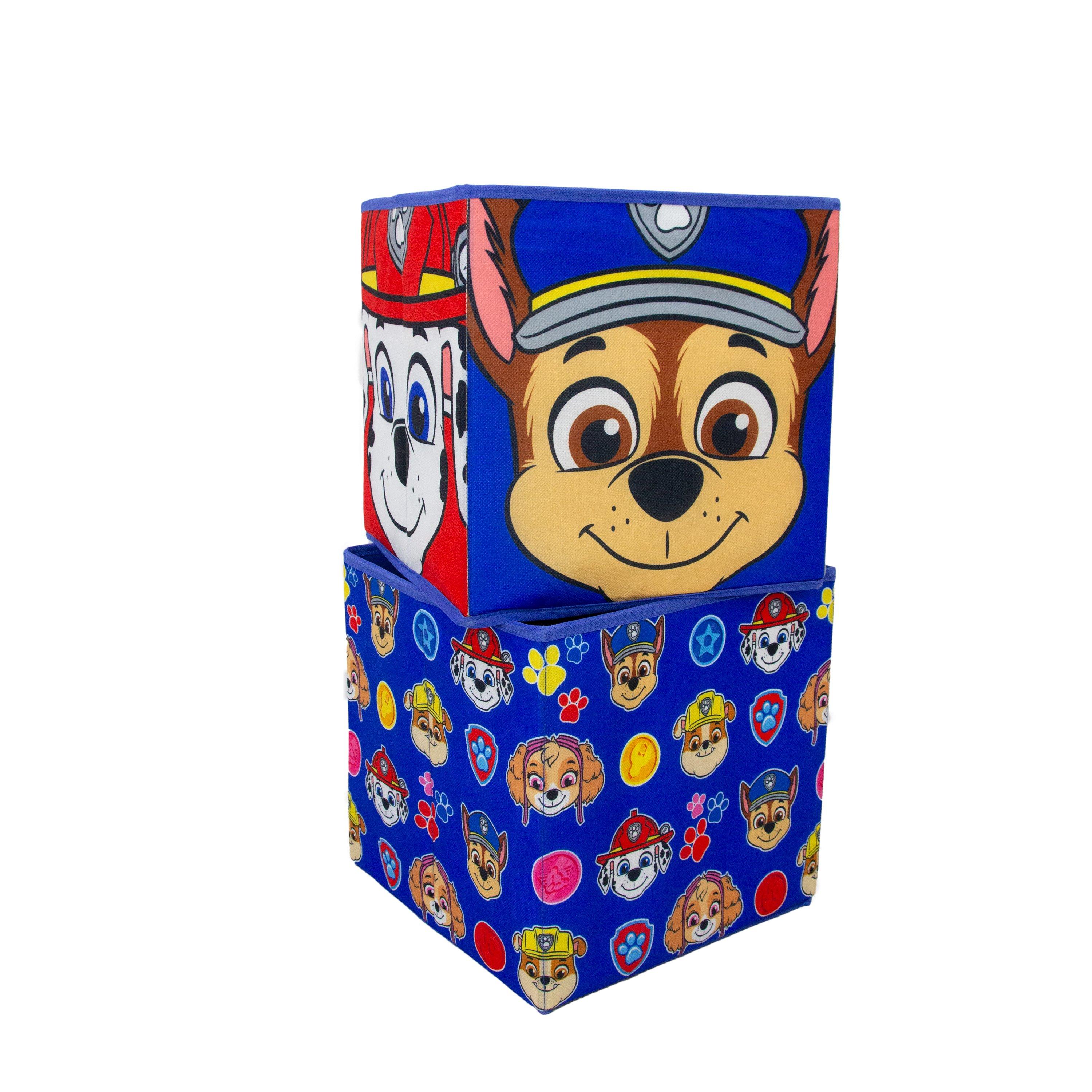 Multicolour - Paw Patrol - Paw Patrol Faces 2 Pack Storage Box - 2