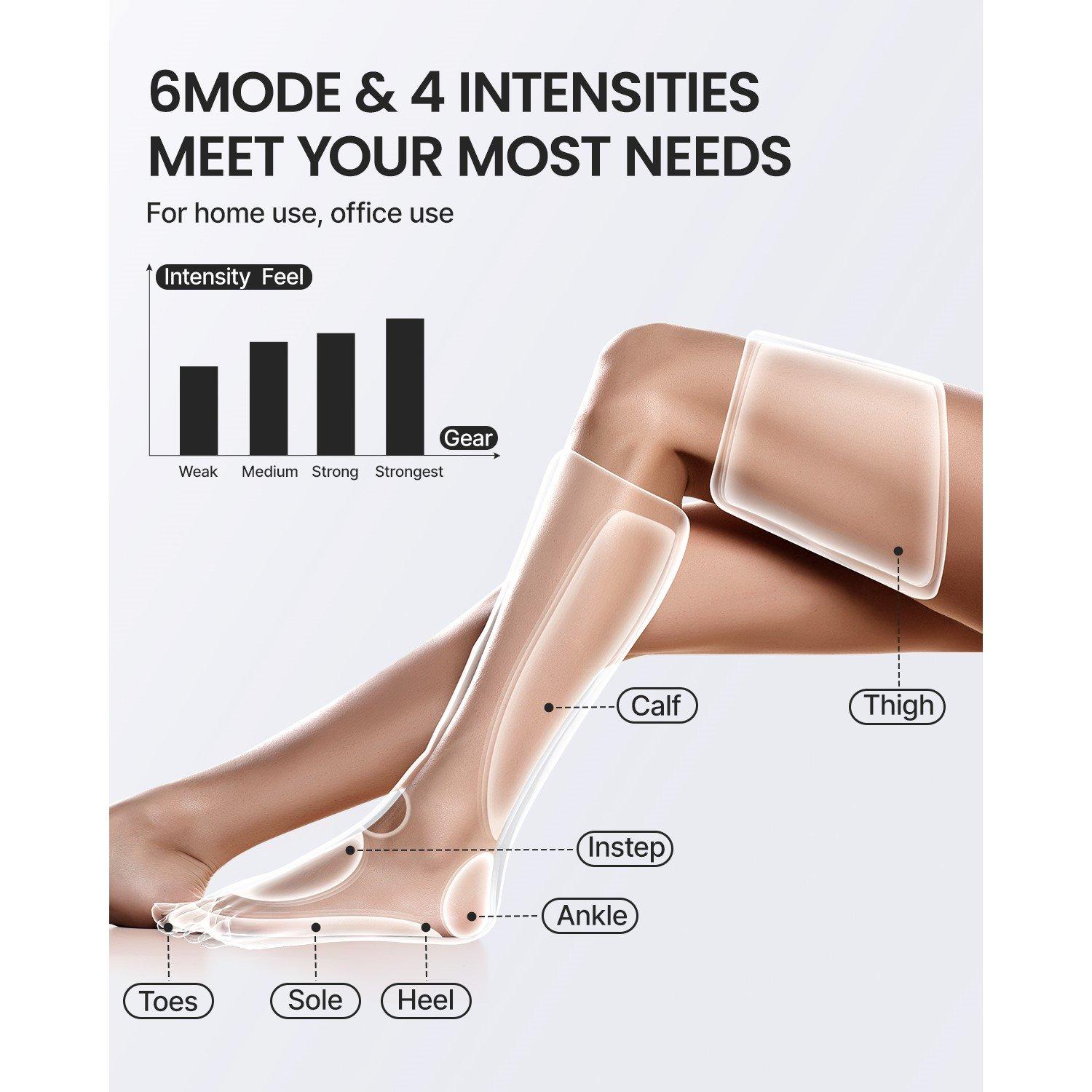 Black - Renpho - Renpho Ultimate Thermal 2 Full-Leg Air Recovery - 6