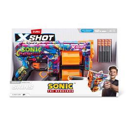 X-Shot XSHOT SKINS DREAD Sonic The Hedgehog Blaster (12 Air Pocket Technology Darts) by ZURU