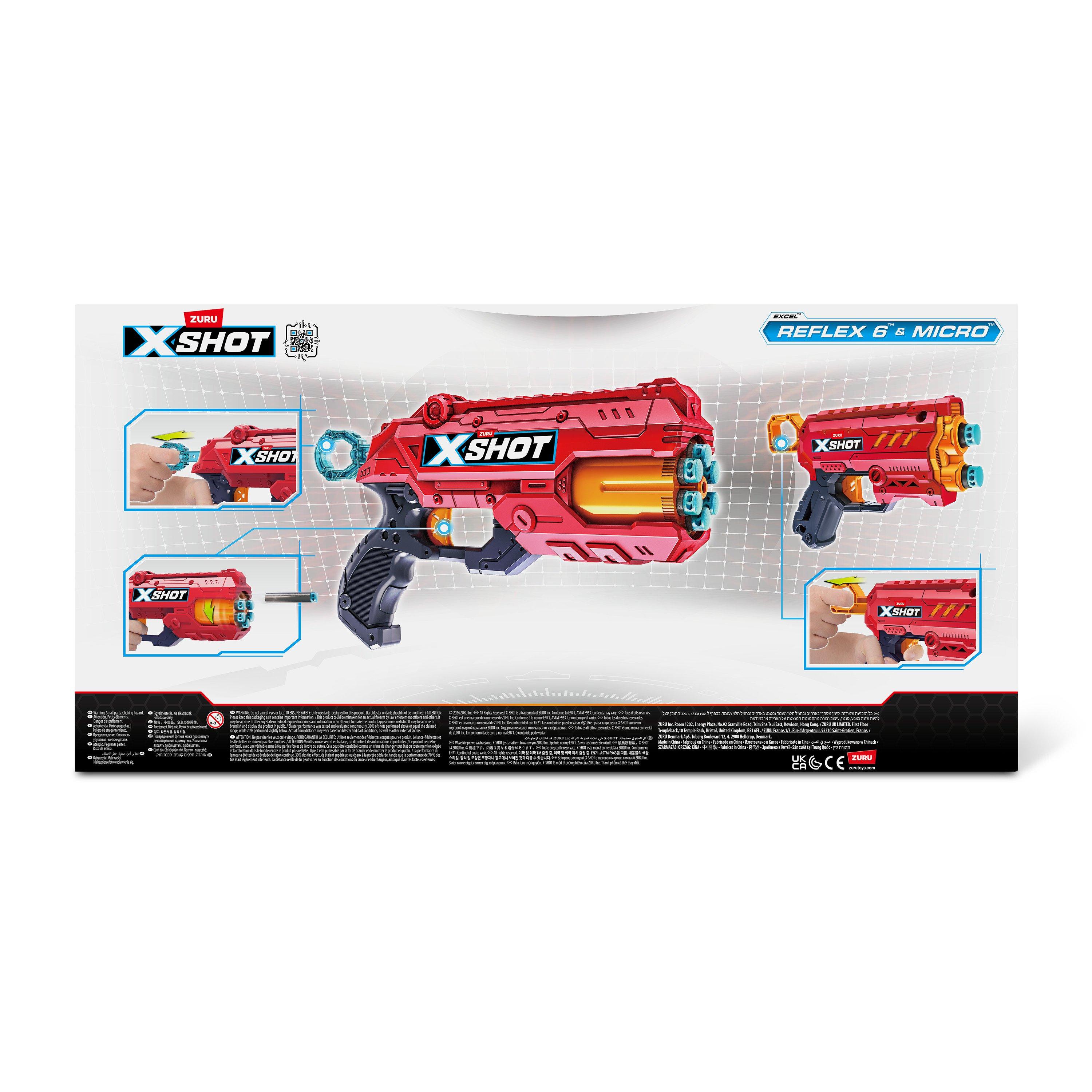 X-Shot XSHOT Excel Micro 2.0 & Excel Reflex 6 Twin Pack Blaster