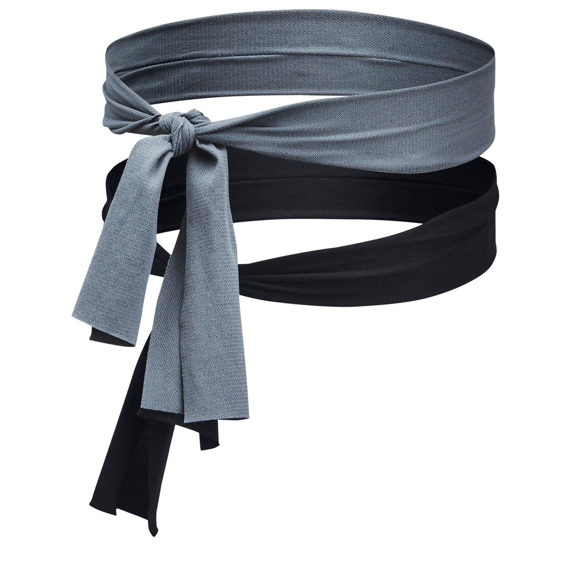 Grey - Under Armour - Mesh Running Headband - 2