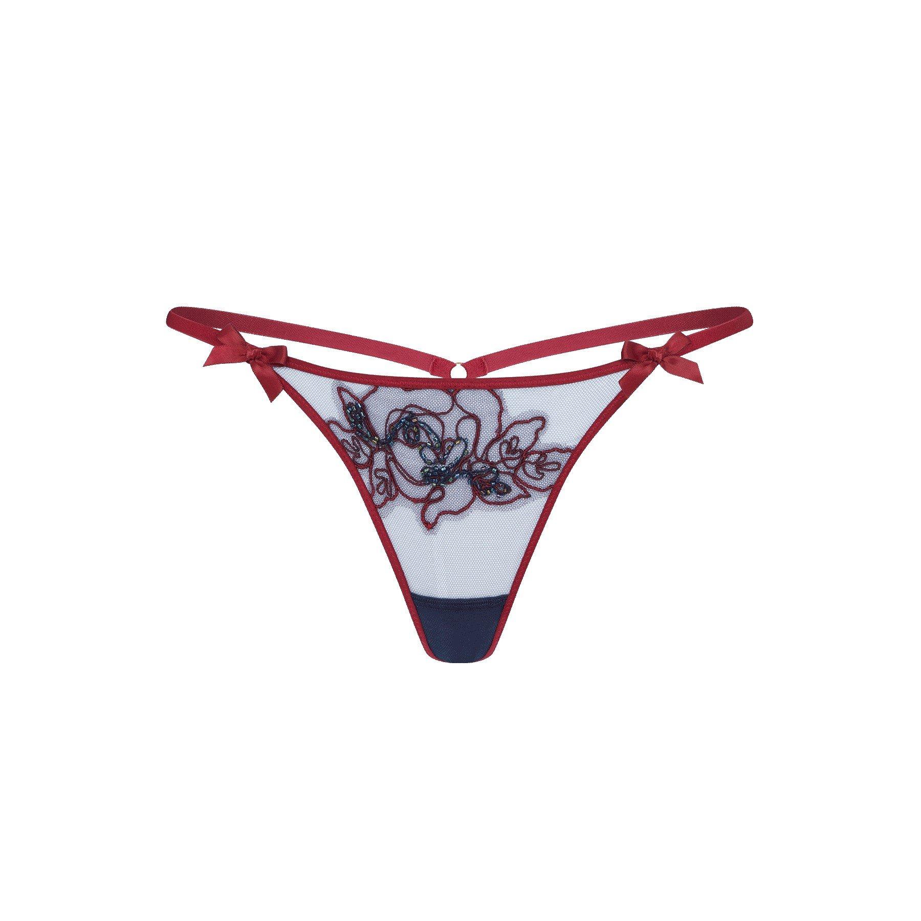 Plum/Navy - Agent Provocateur - LINDIE Thong - 3