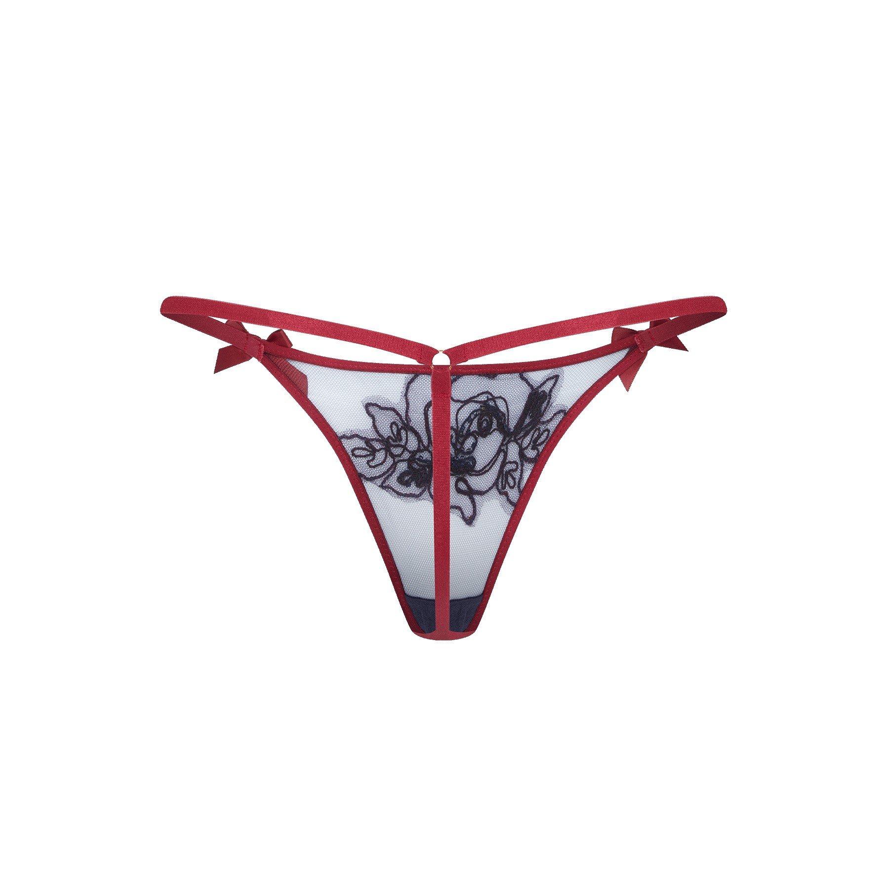 Plum/Navy - Agent Provocateur - LINDIE Thong - 4