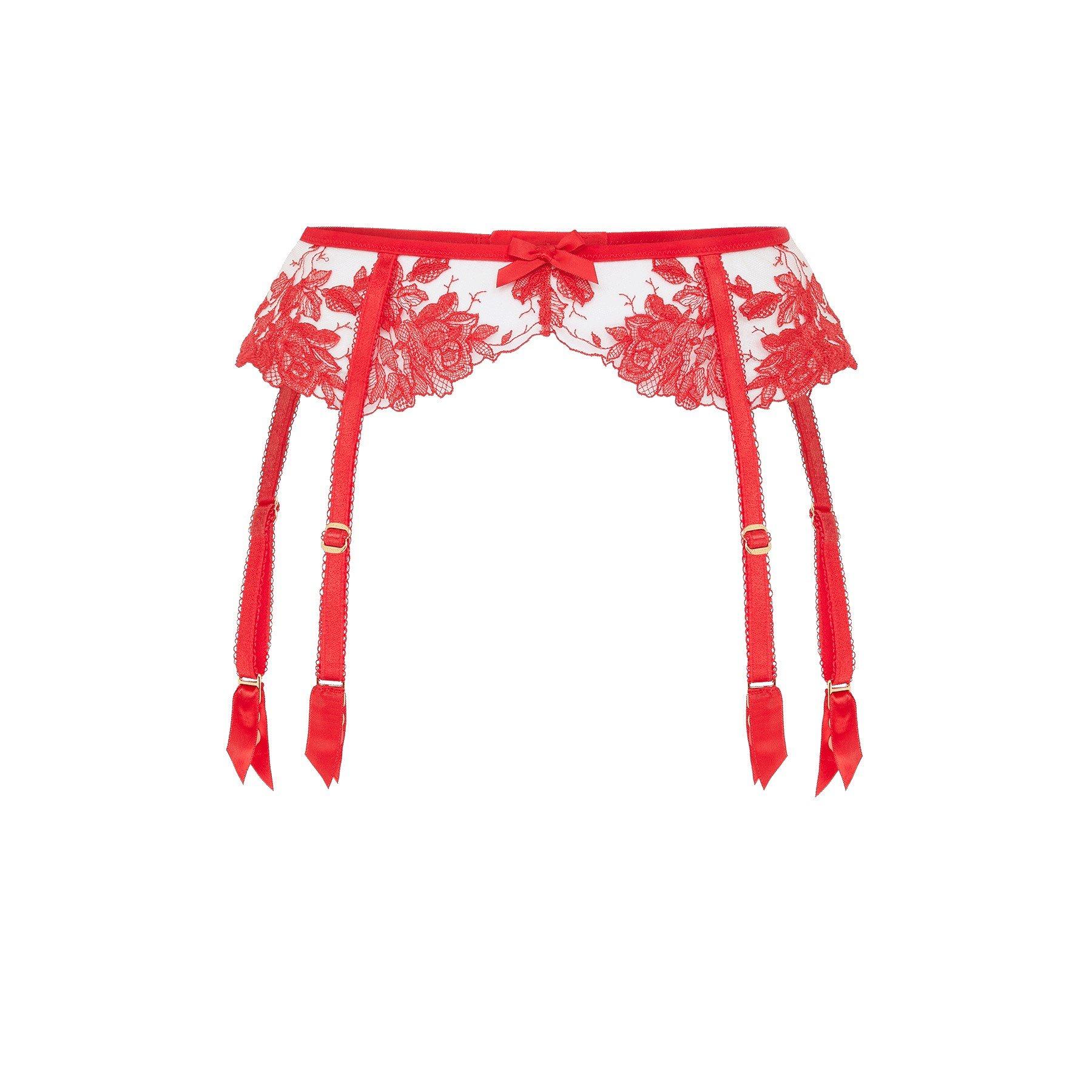 Red/Sand - Agent Provocateur - ELVIE Suspender - 3