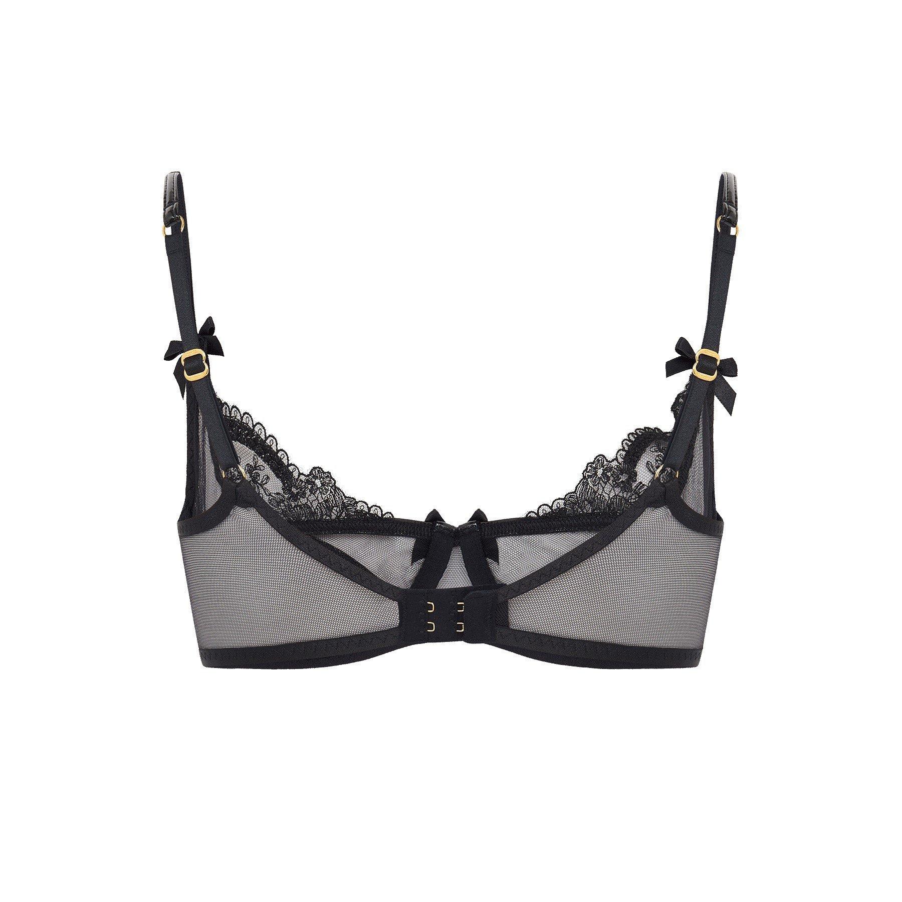 Black - Agent Provocateur - CHARLOTIA Demi Cup Underwired Bra - 4