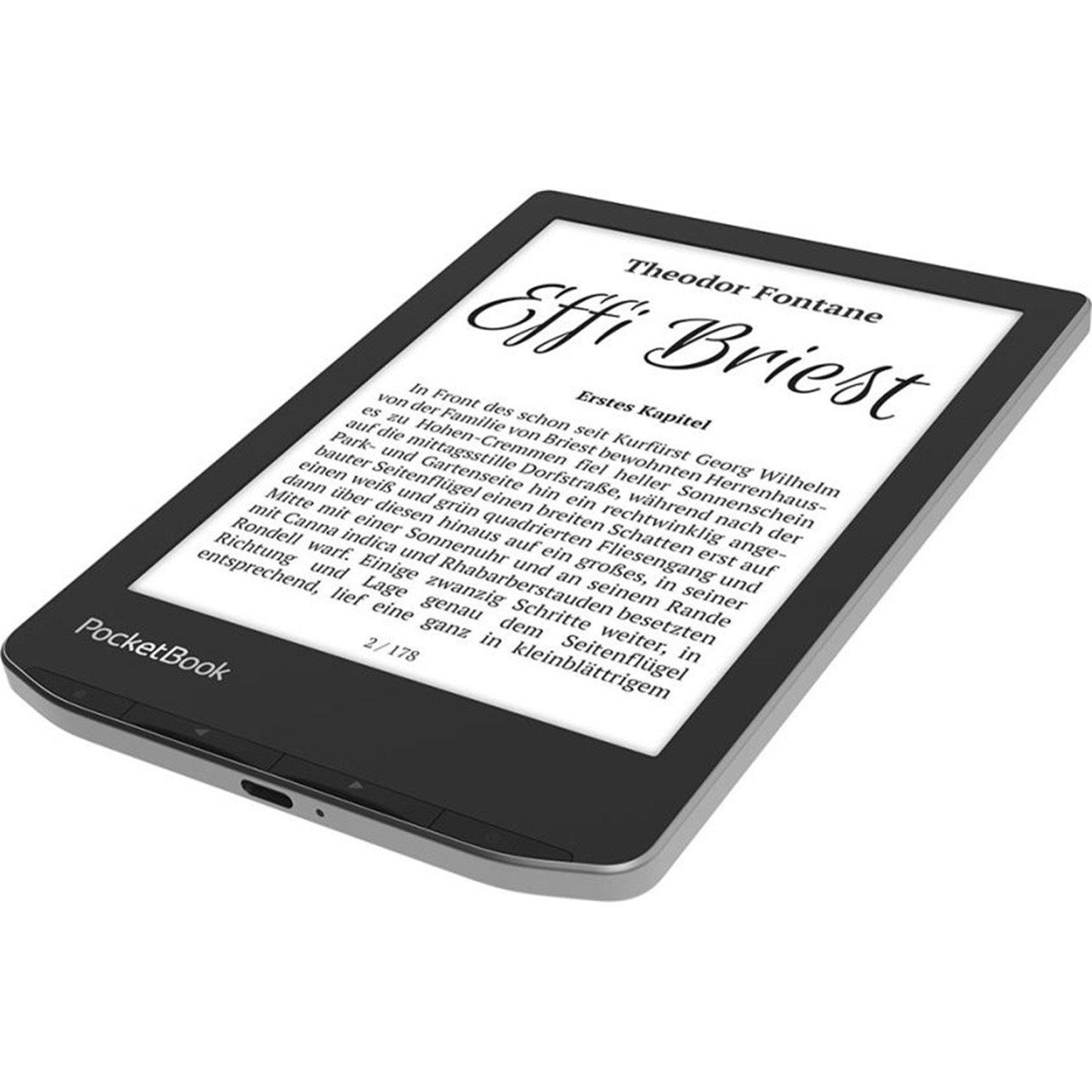 Mist Grey - PocketBook - PocketBook Verse e-book Reader - 6 Inch E-Ink Carta 8GB WIFI Mist grey - 2