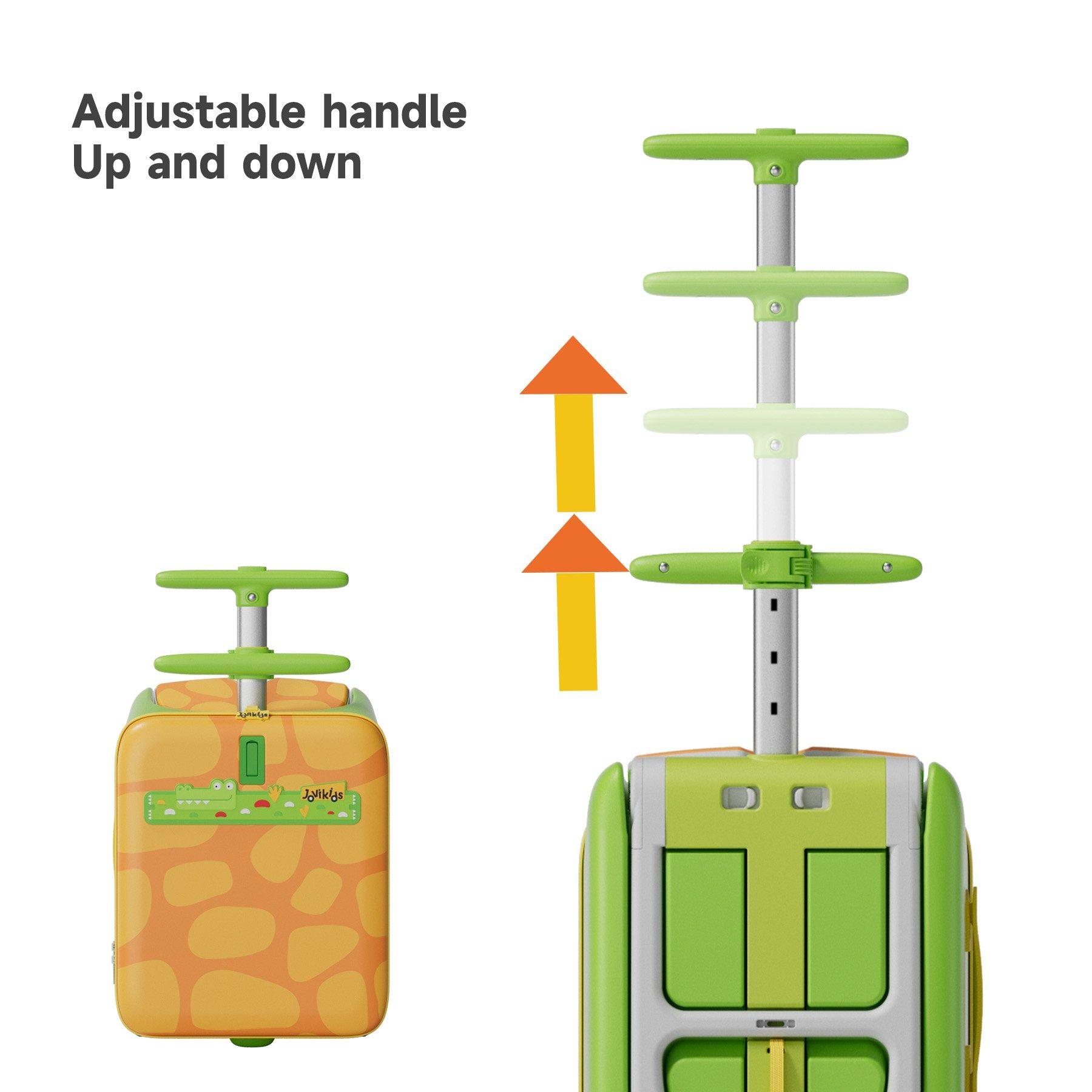 Green - JoviKids - JoviKids 3-in-1 Children’s Ride-On Suitcase Green - 8