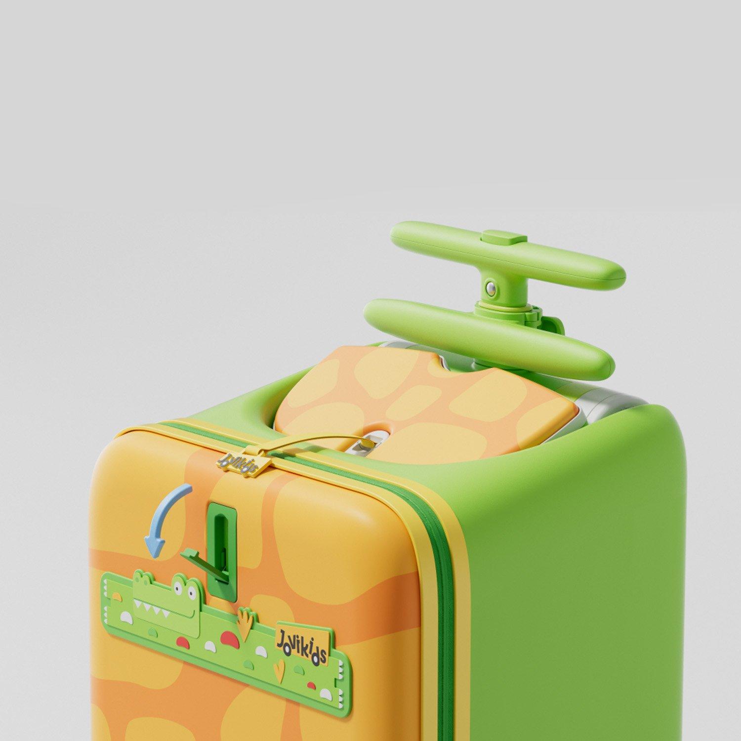 Green - JoviKids - JoviKids 3-in-1 Children’s Ride-On Suitcase Green - 10