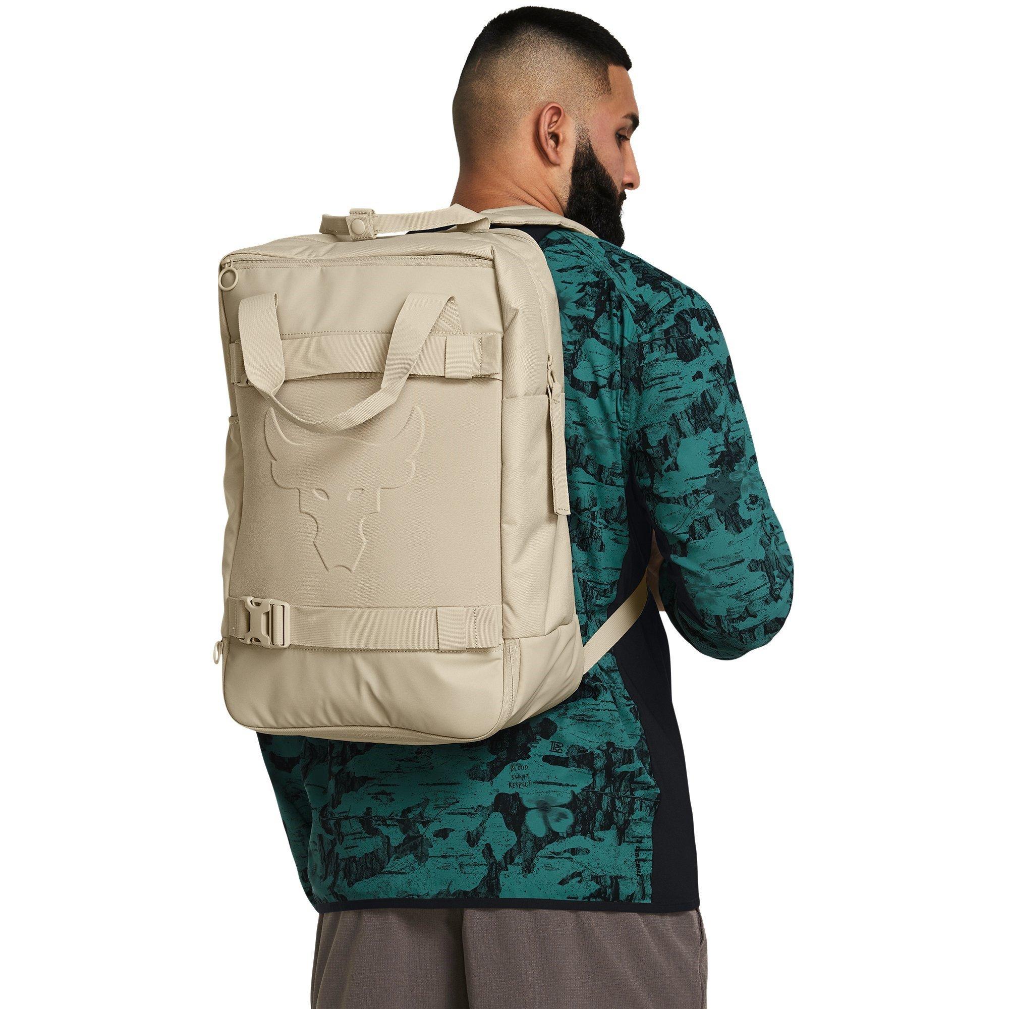 Brown - Under Armour - Armour Ua Project Rock Box Df Bp Backpack Unisex Adults - 2