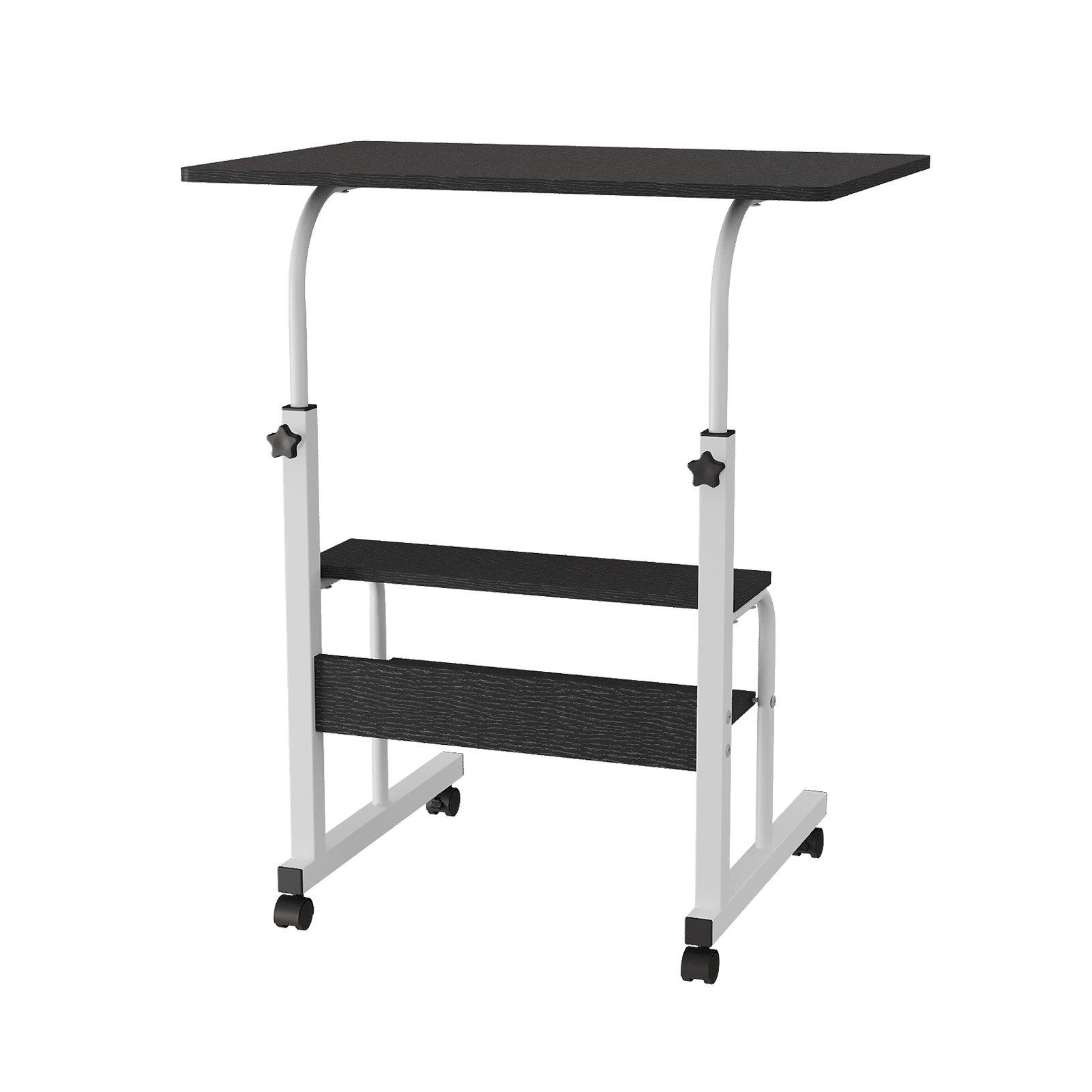 Black - Kabinet UK - Height Adjustable Mobile Overbed Table - 4