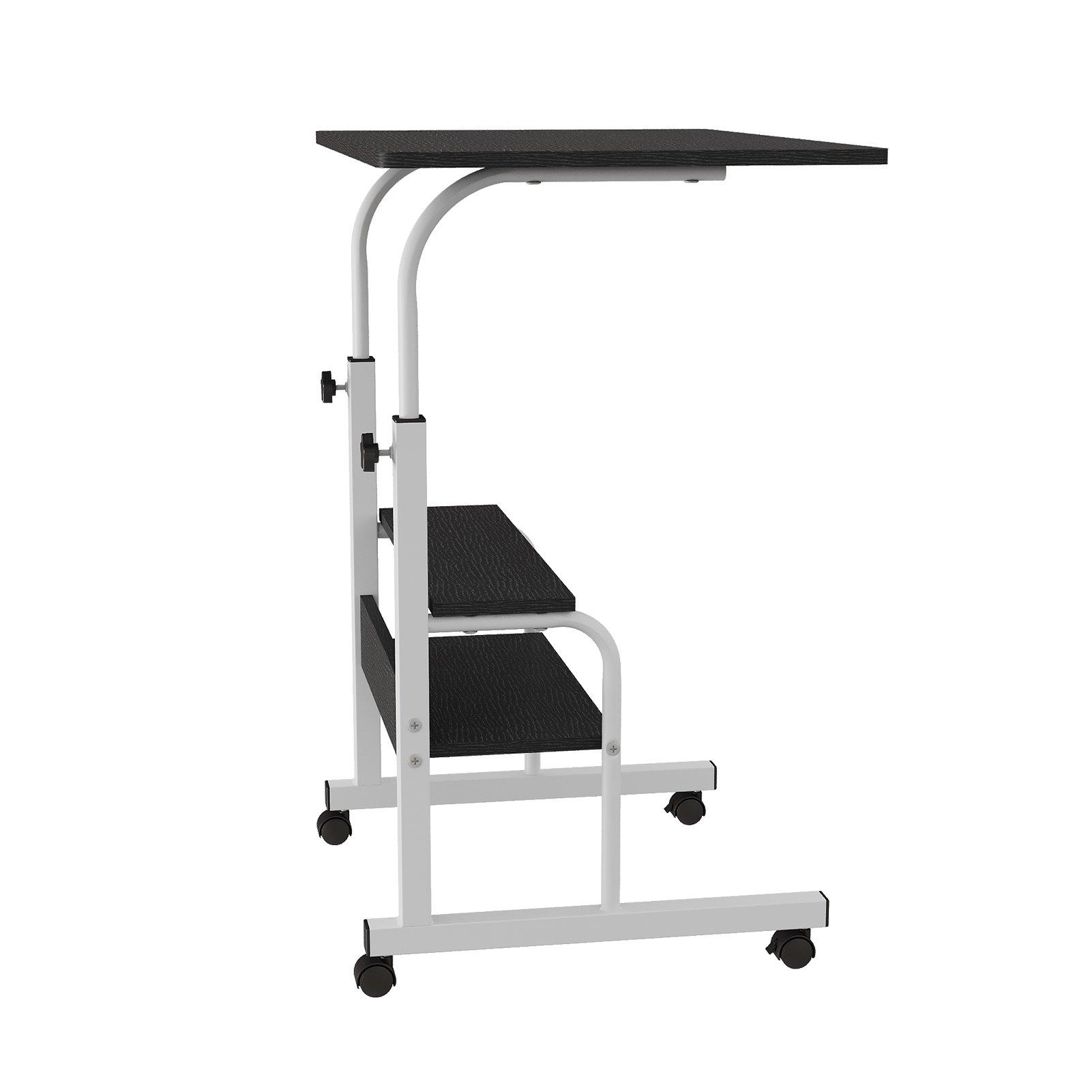 Black - Kabinet UK - Height Adjustable Mobile Overbed Table - 5