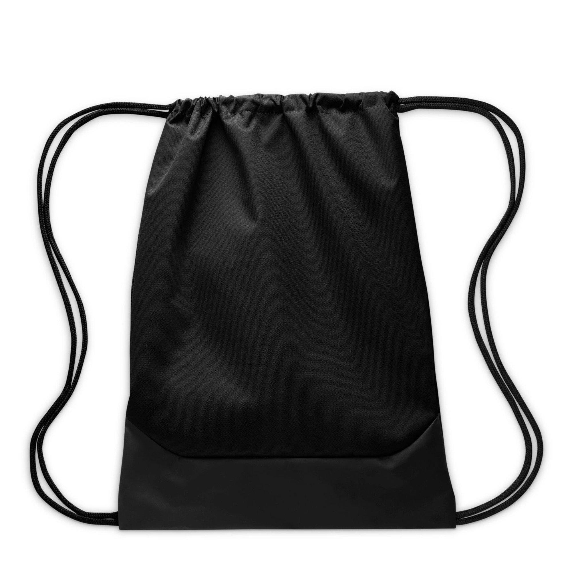 Black/Blk/White - Nike - Brasilia Gym Drawstring Bag - 2