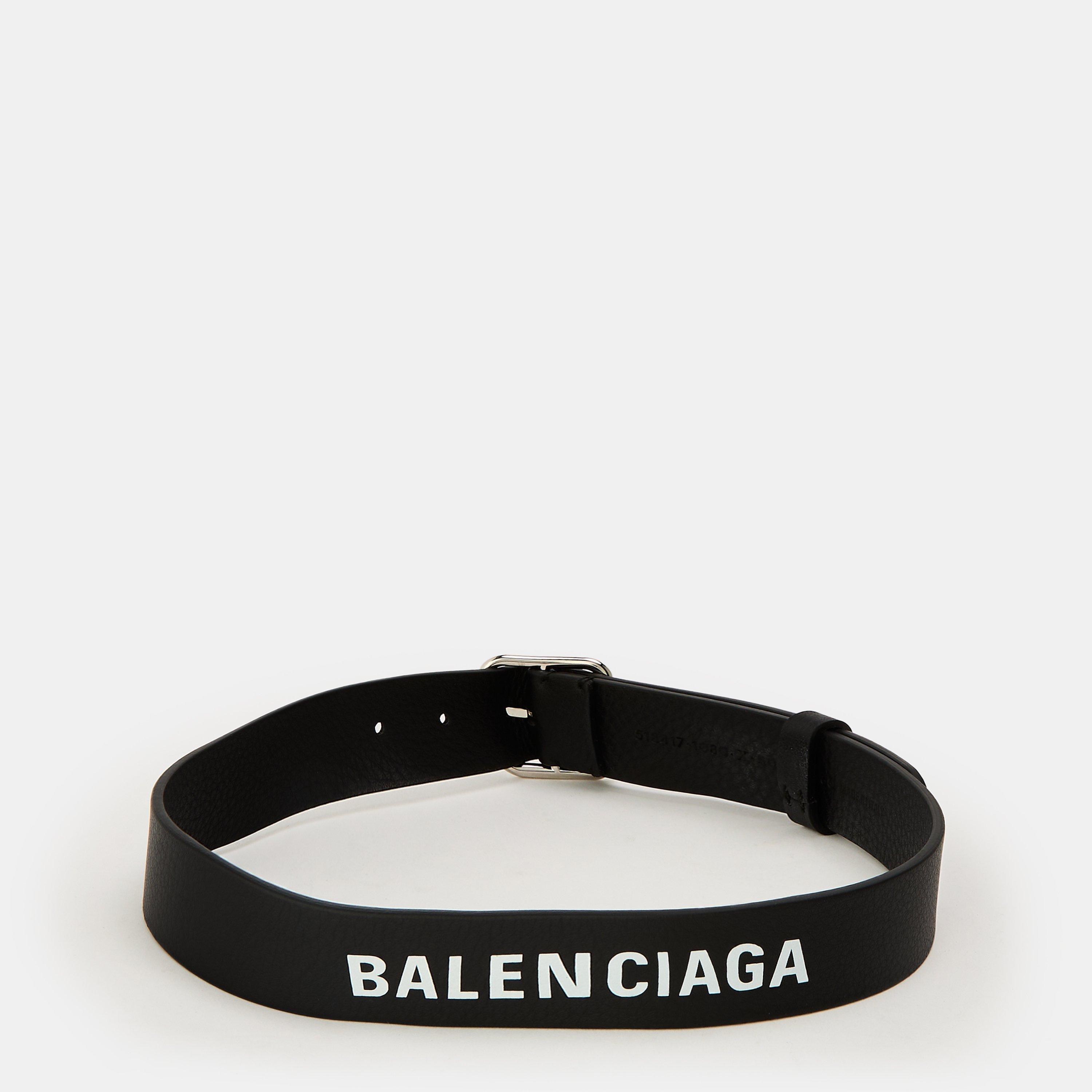 Noir/L Blanc - Balenciaga - Women's Leather Belt - 2