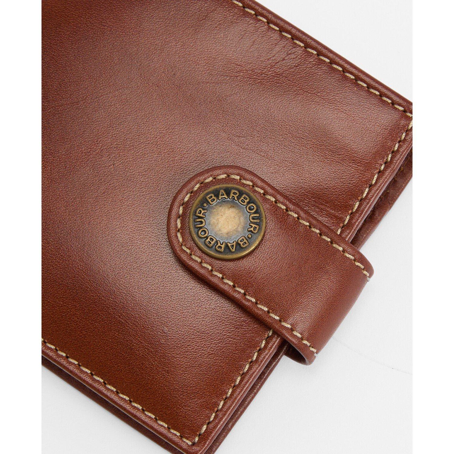 Heritage Brown - Barbour - Bolam Leather Billfold Wallet - 3