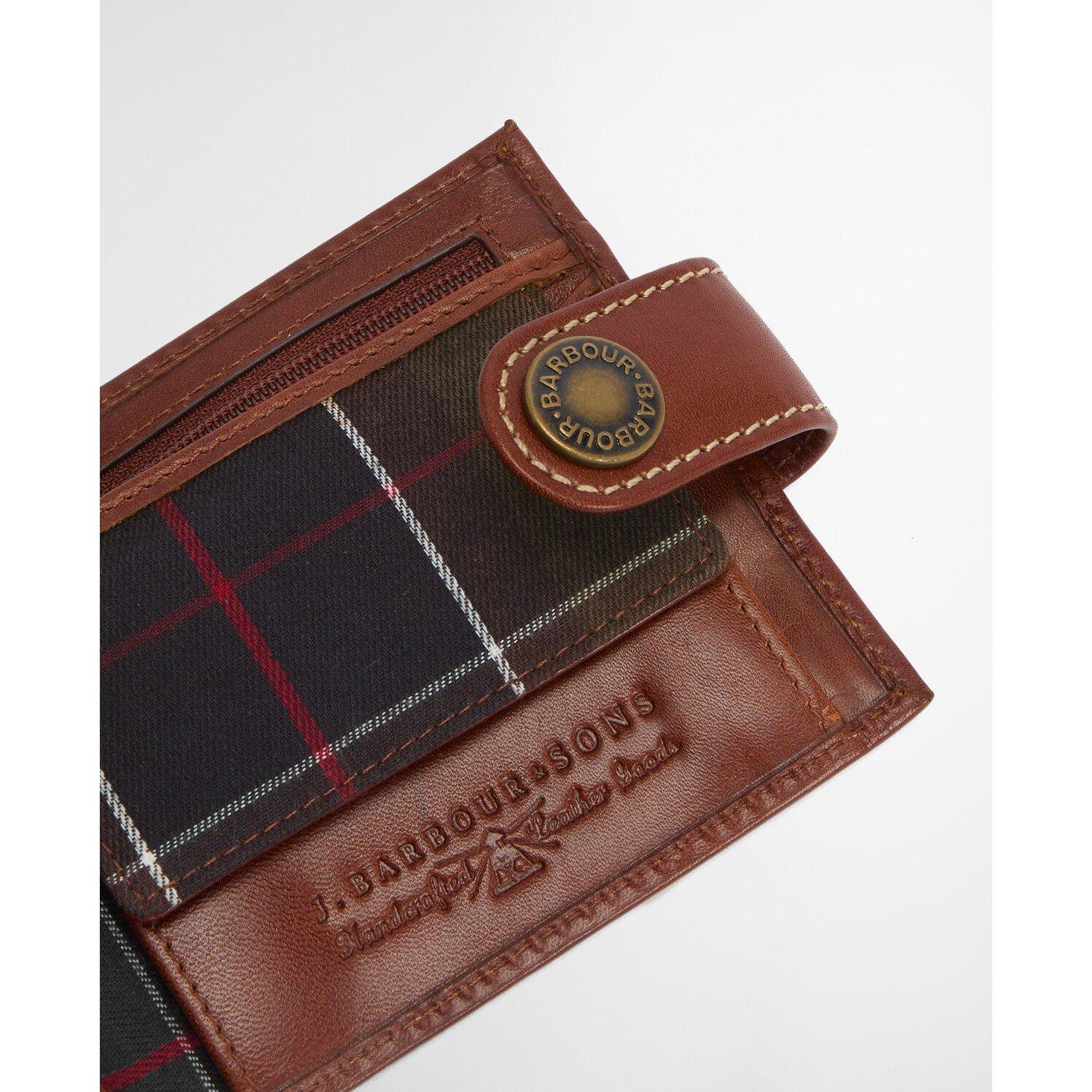 Heritage Brown - Barbour - Bolam Leather Billfold Wallet - 5