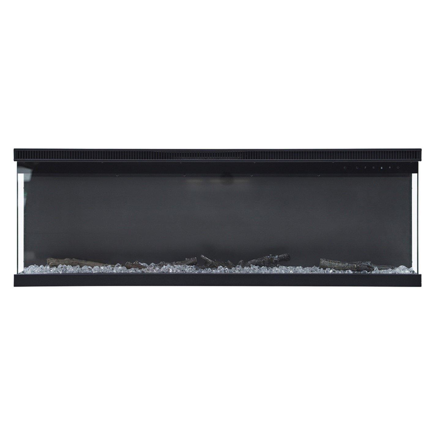 Black - Kabinet UK - Modern Recessed Electric Fireplace 1500W - 4