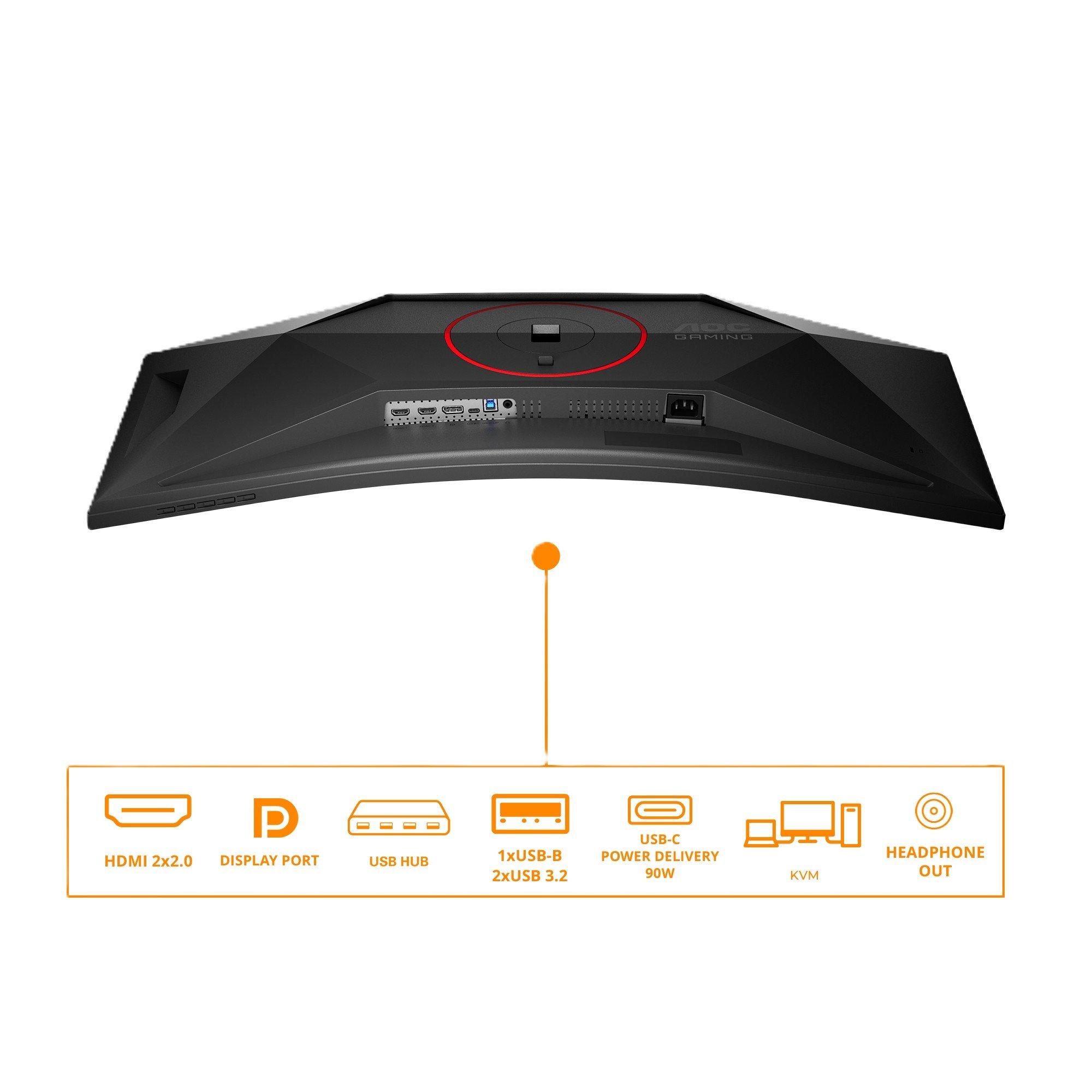 Black - AOC - AOC CU34G4CA 34 Inch Fast VA 180Hz - 3