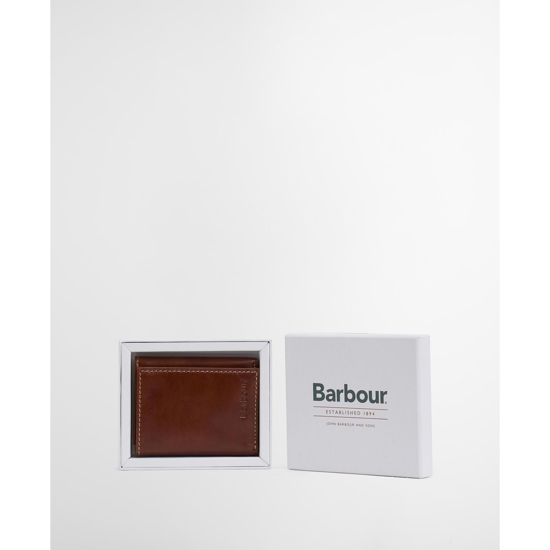 Heritage Brown - Barbour - Men's Bywell Leather Billfold Wallet - 3