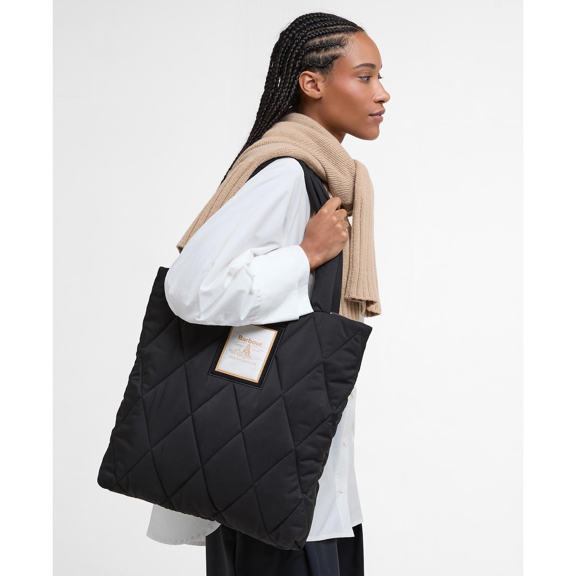 Black/Ancient - Barbour - Mariah Quilted Tote Bag - 2