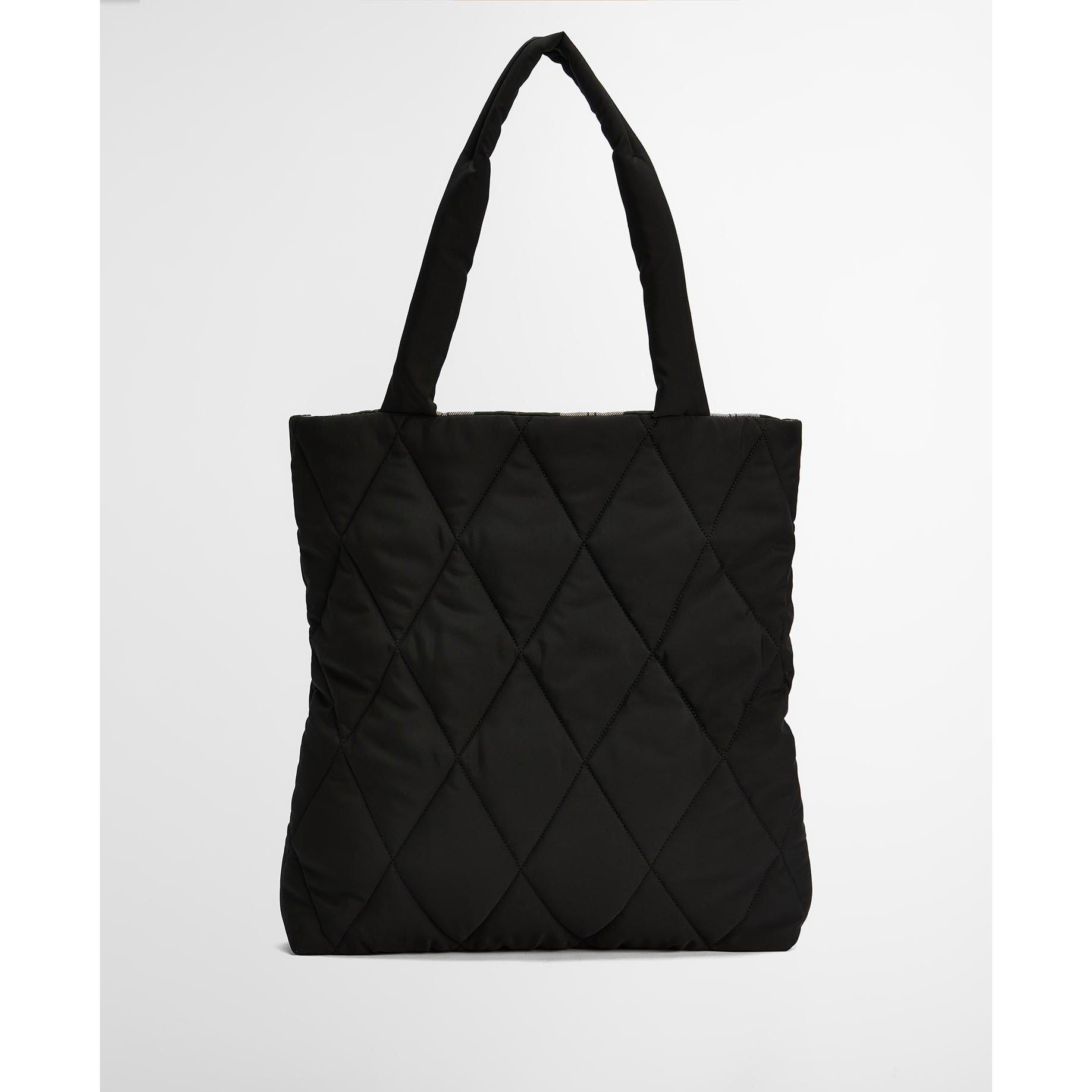 Black/Ancient - Barbour - Mariah Quilted Tote Bag - 3