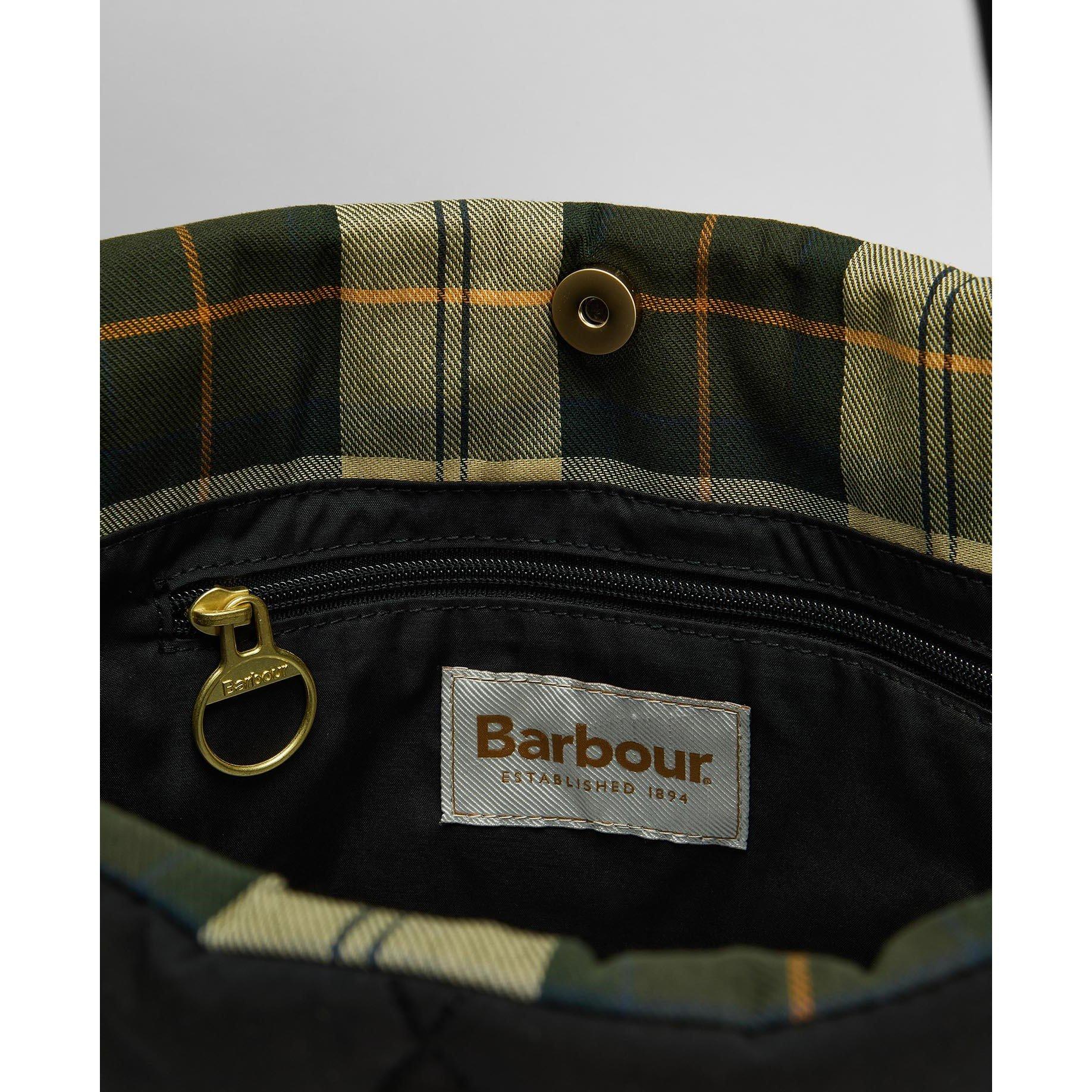 Black/Ancient - Barbour - Mariah Quilted Tote Bag - 5