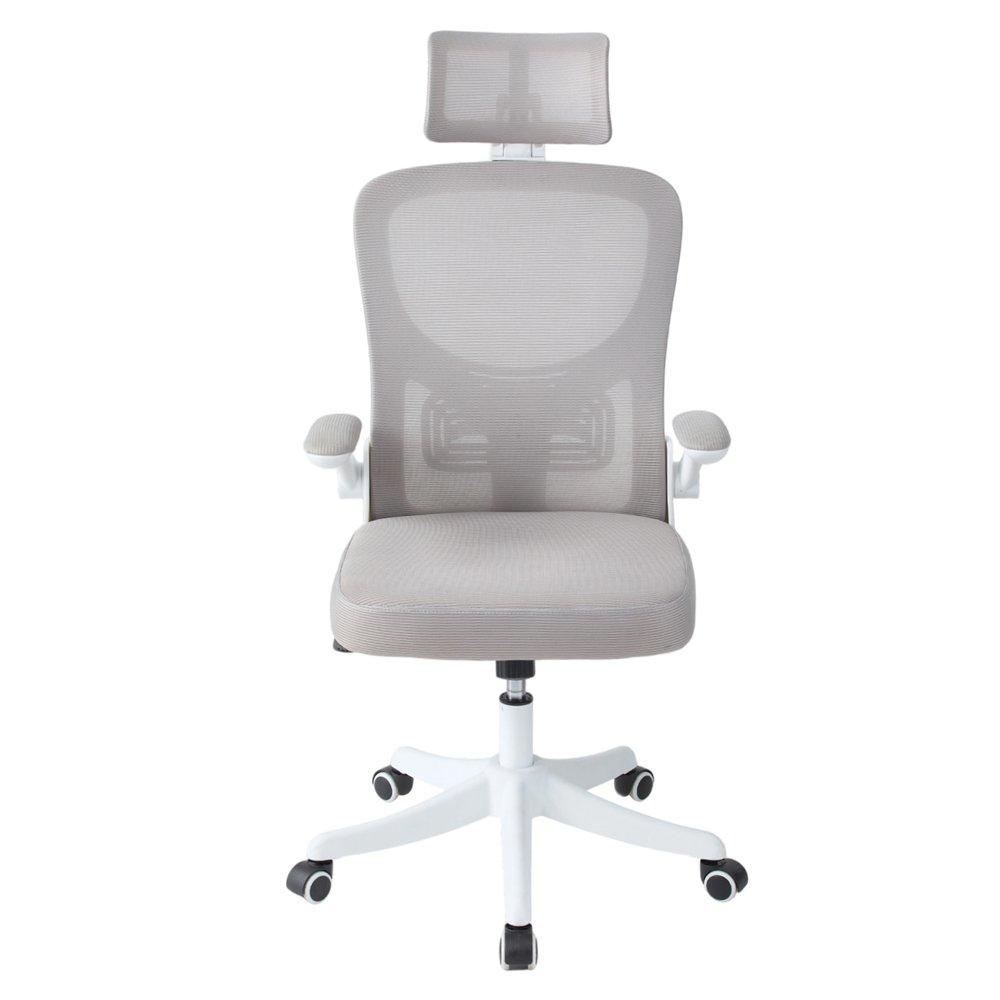 White/Grey - Kabinet UK - Height Adjustable Comfortable Mesh Office Chair - 2