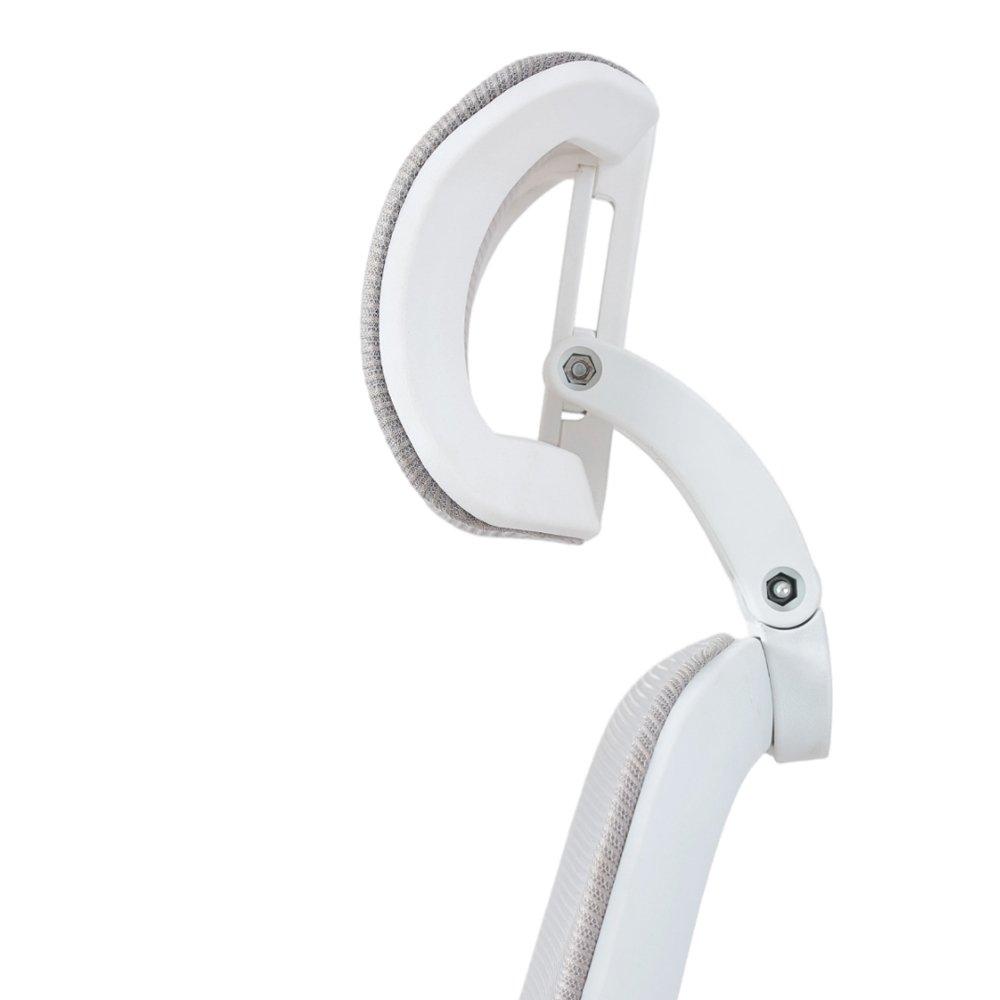 White/Grey - Kabinet UK - Height Adjustable Comfortable Mesh Office Chair - 6