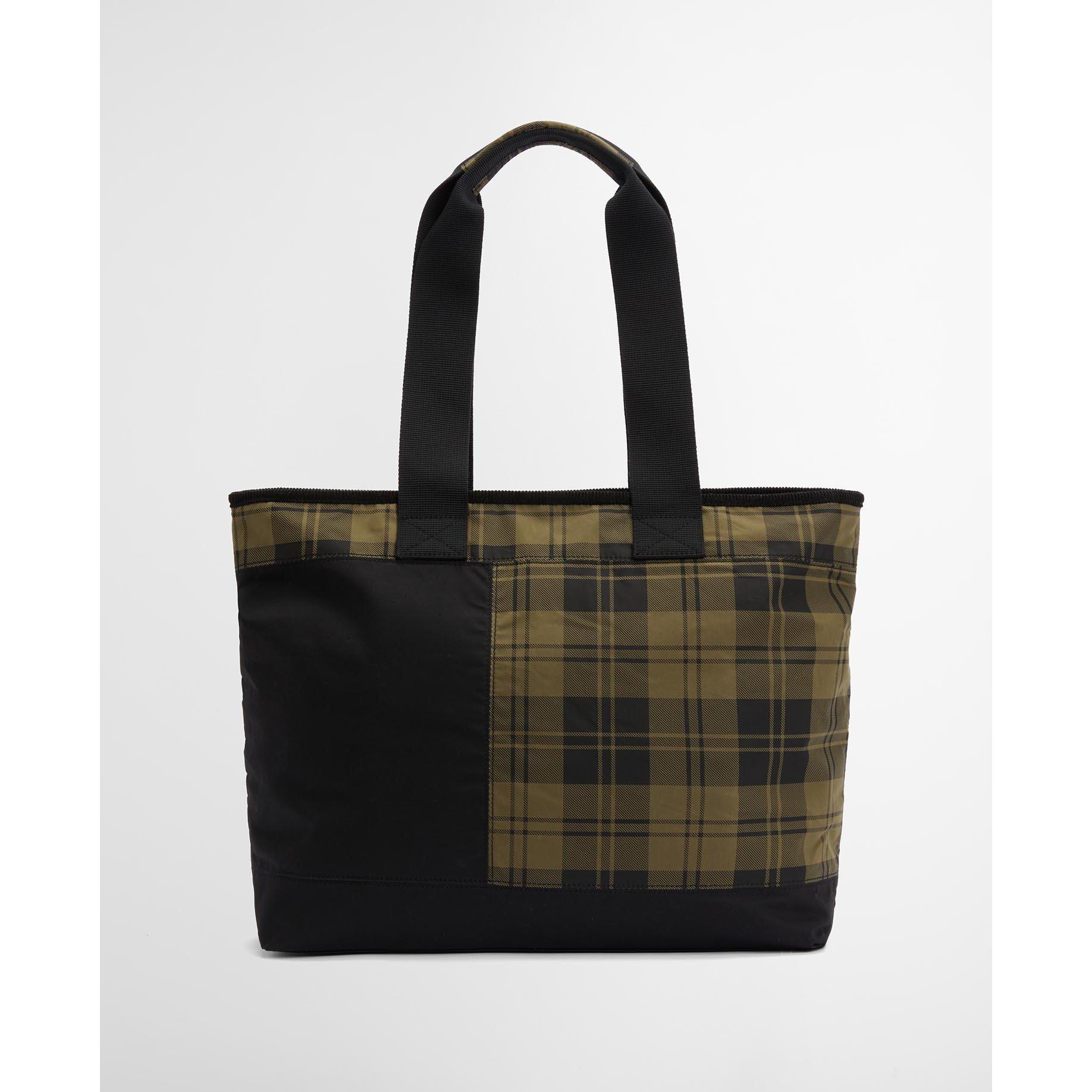 Black/Olive - Barbour - Women's Mya Patch Tote Bags - 3