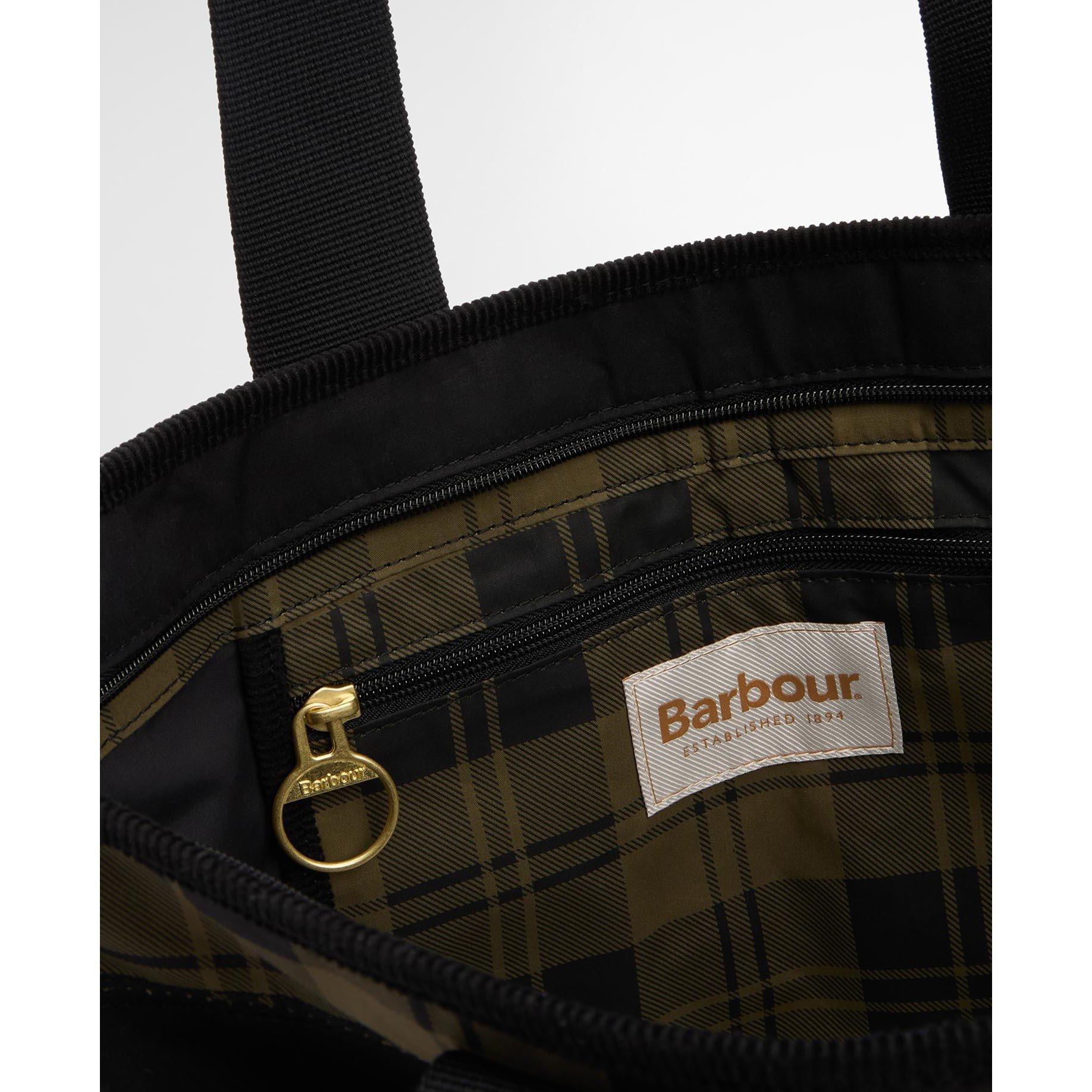 Black/Olive - Barbour - Women's Mya Patch Tote Bags - 9