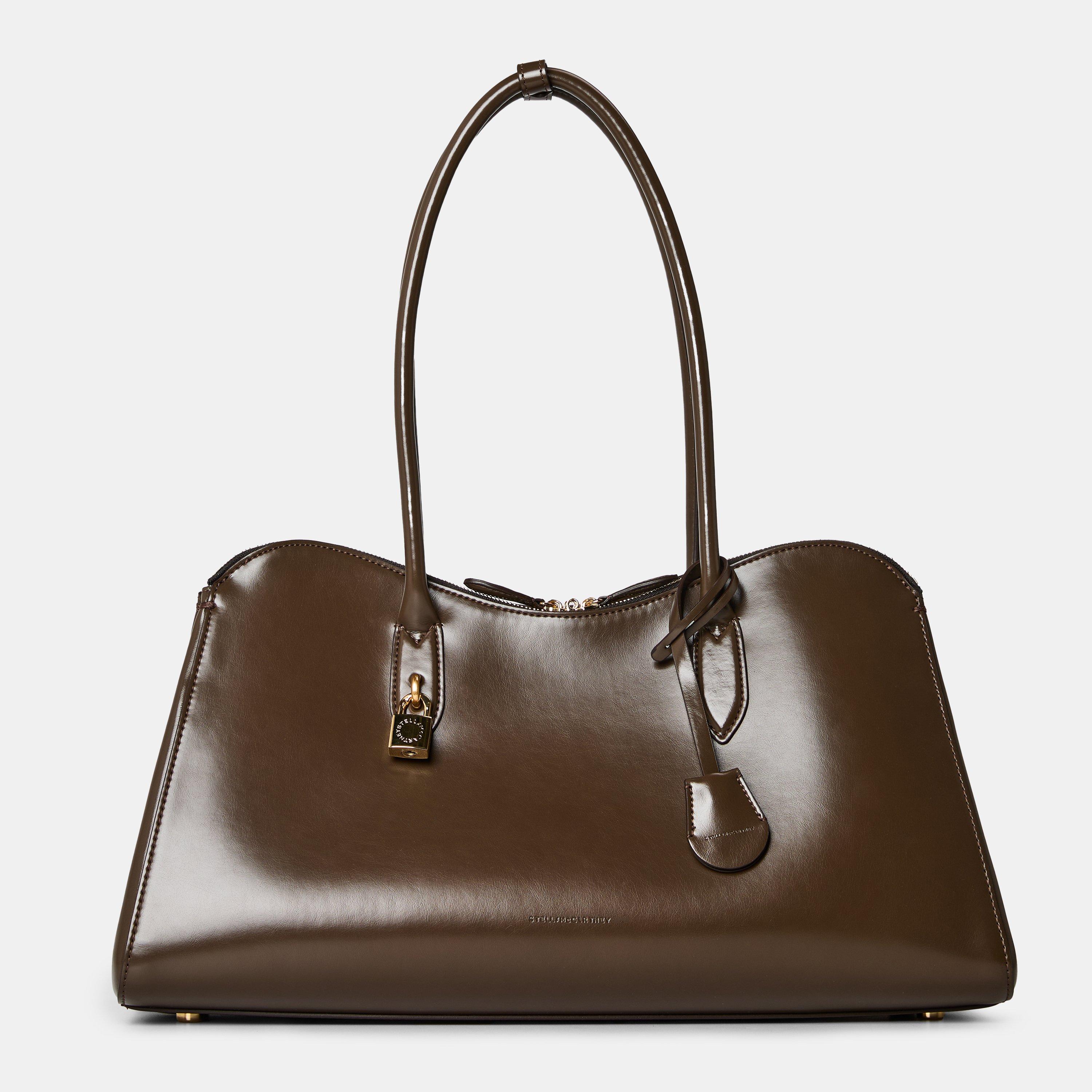 Shitake - Stella McCartney - Women's Shiny Ryder Top Handle Bag - 1