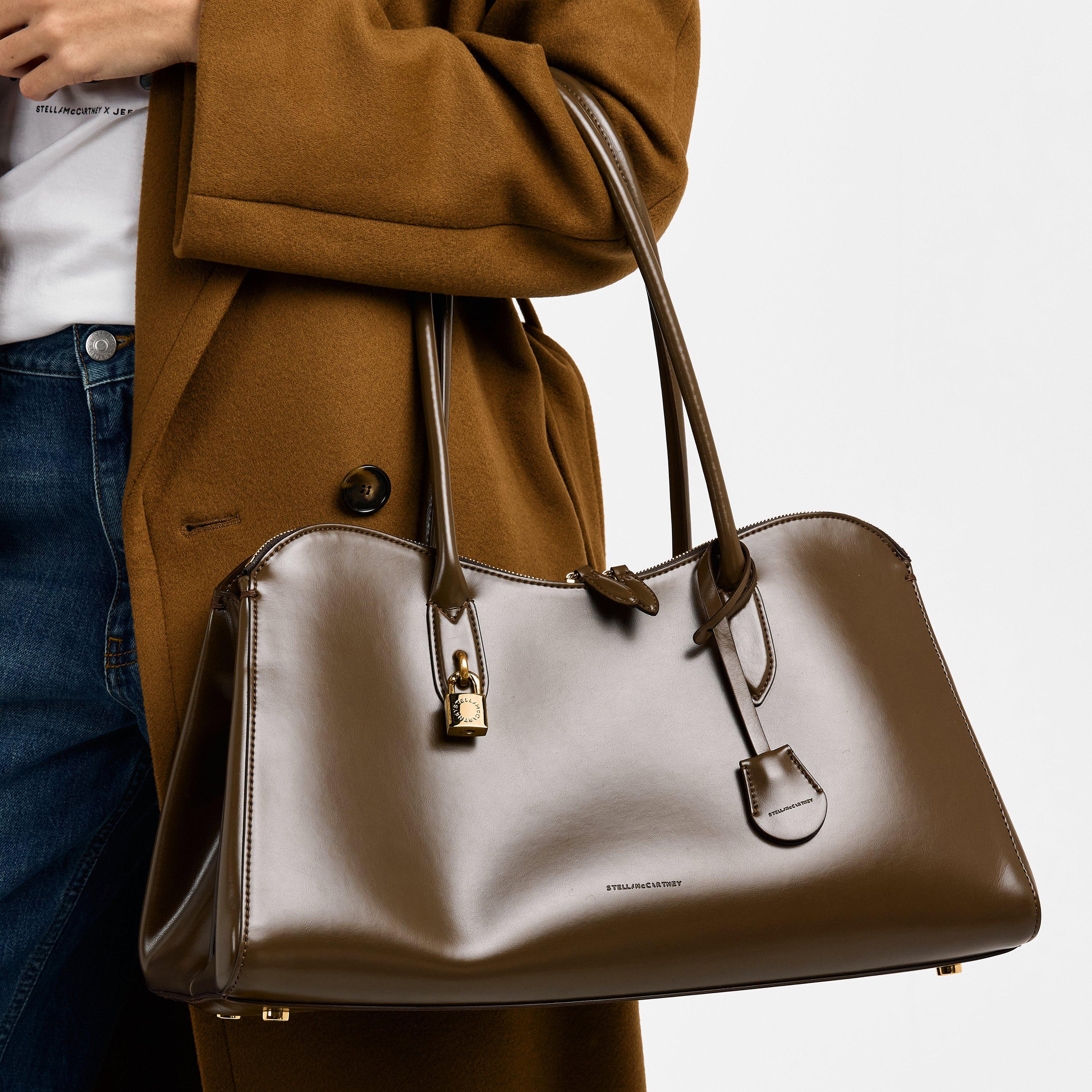 Shitake - Stella McCartney - Women's Shiny Ryder Top Handle Bag - 3