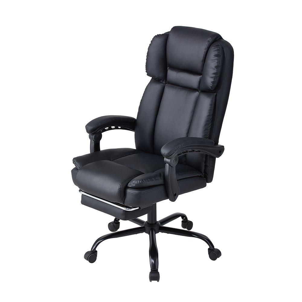 Black - Kabinet UK - Height-Adjustable Massage Office Chair - 1
