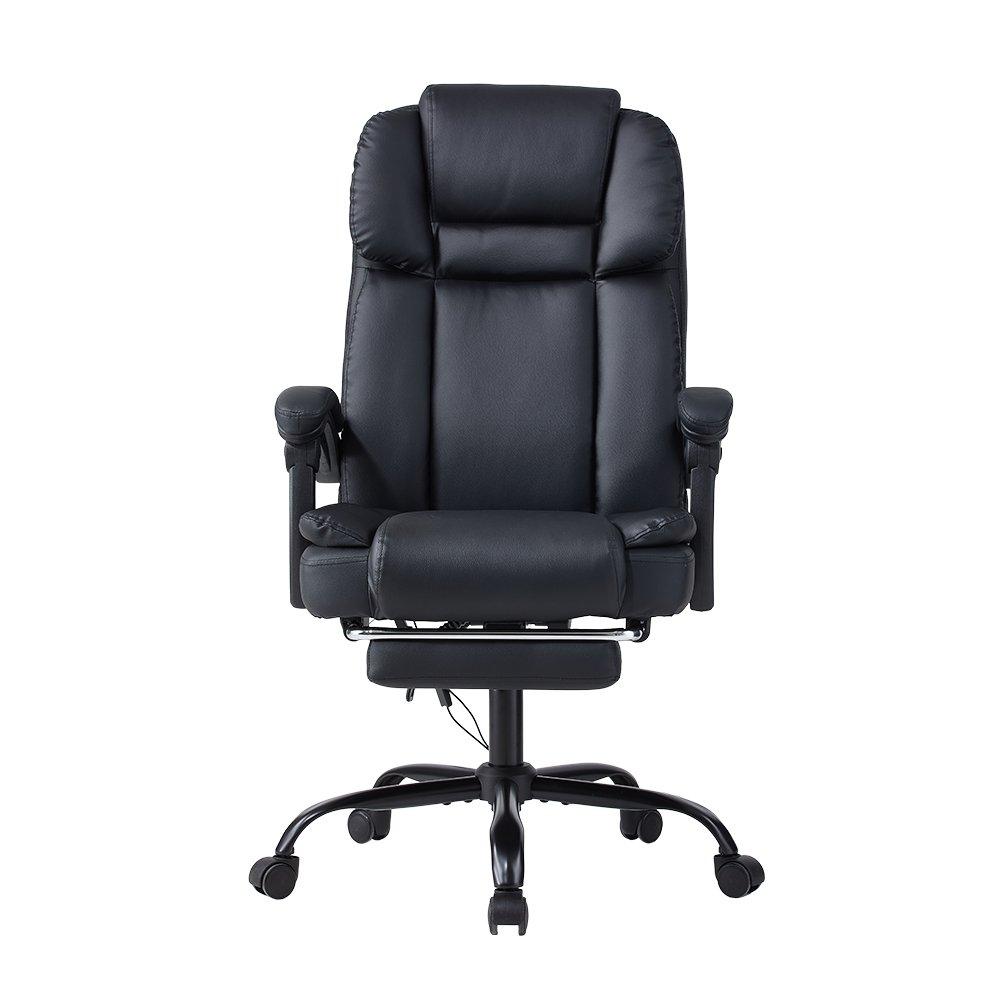 Black - Kabinet UK - Height-Adjustable Massage Office Chair - 2