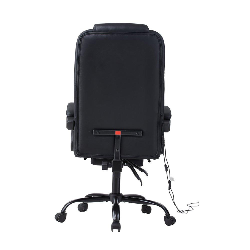Black - Kabinet UK - Height-Adjustable Massage Office Chair - 4