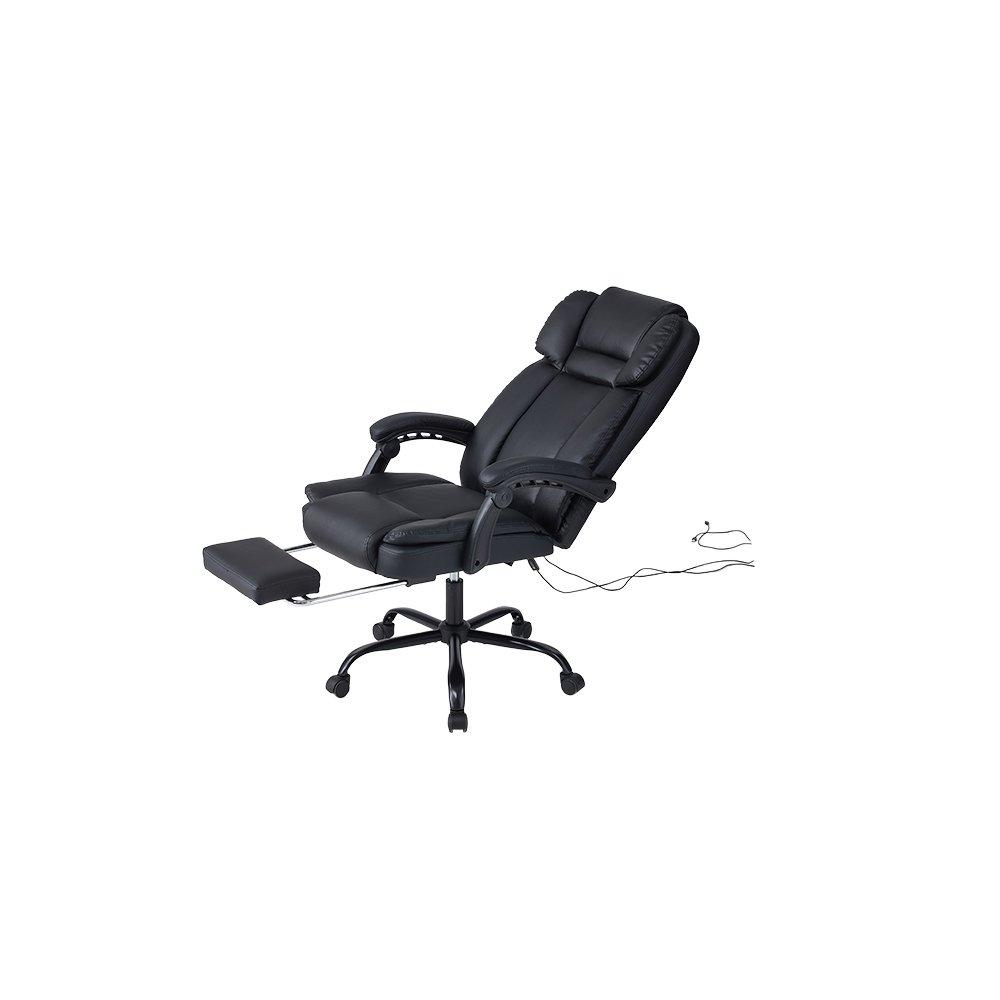 Black - Kabinet UK - Height-Adjustable Massage Office Chair - 5