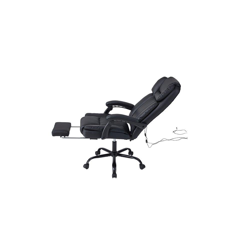 Black - Kabinet UK - Height-Adjustable Massage Office Chair - 6
