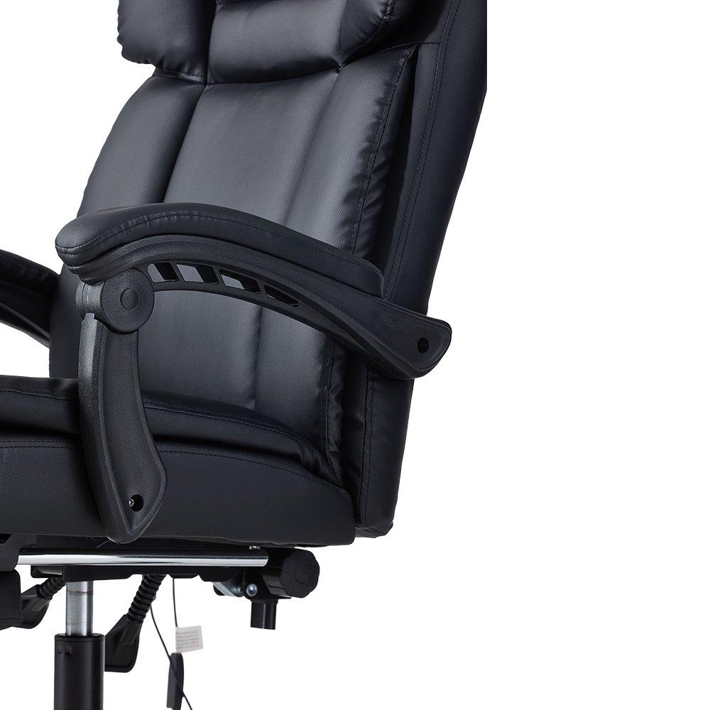 Black - Kabinet UK - Height-Adjustable Massage Office Chair - 7