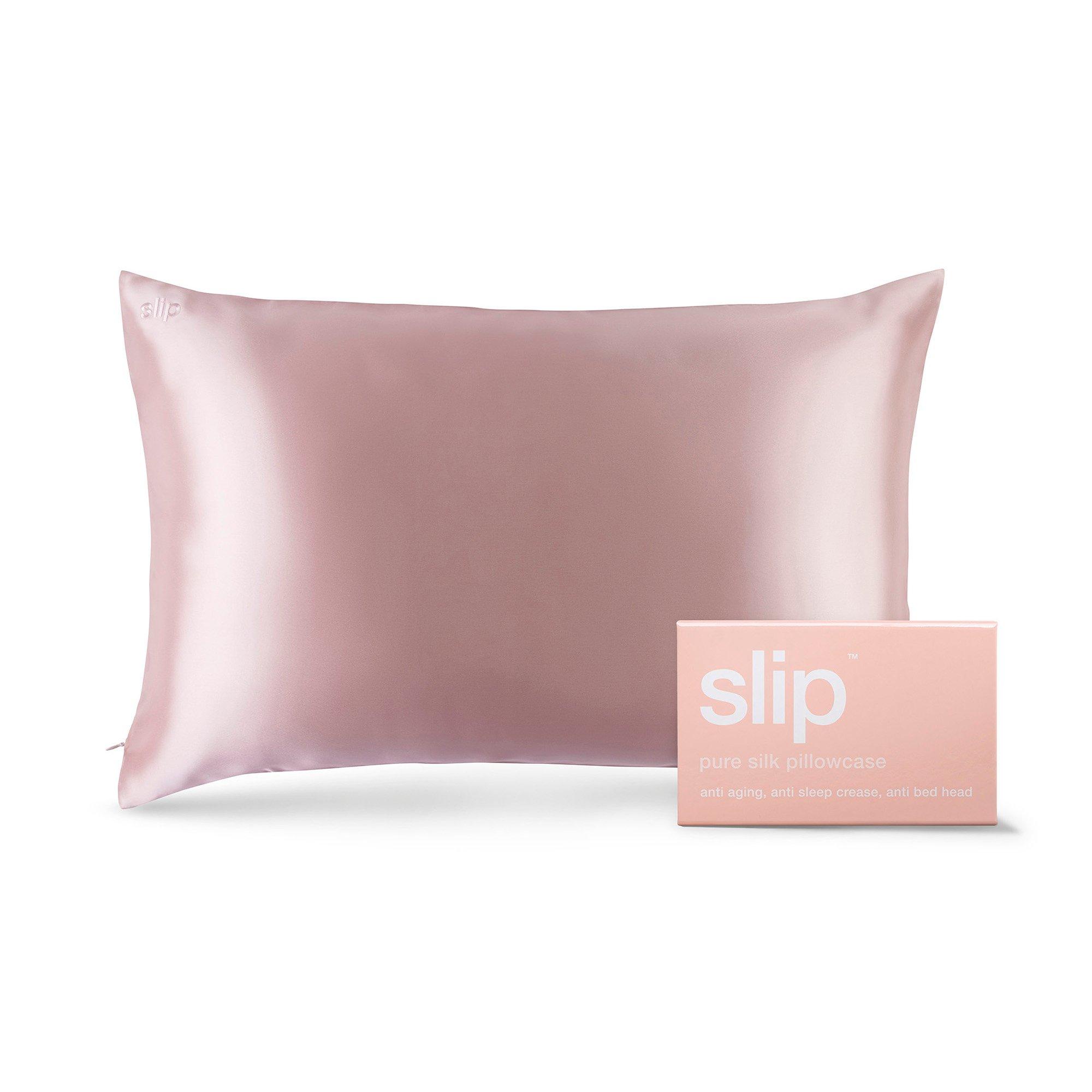 Pink - Slip - Pure Silk Queen Pillowcase - 1